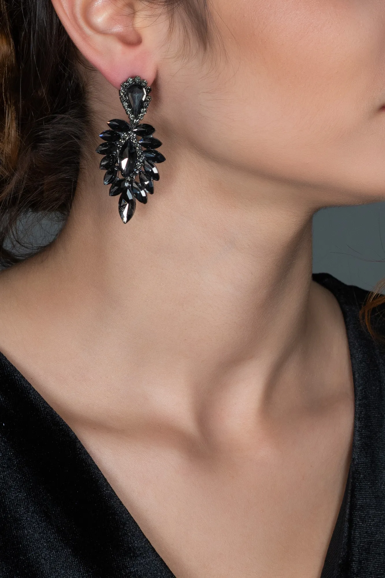 Anthracite-Earring DY370