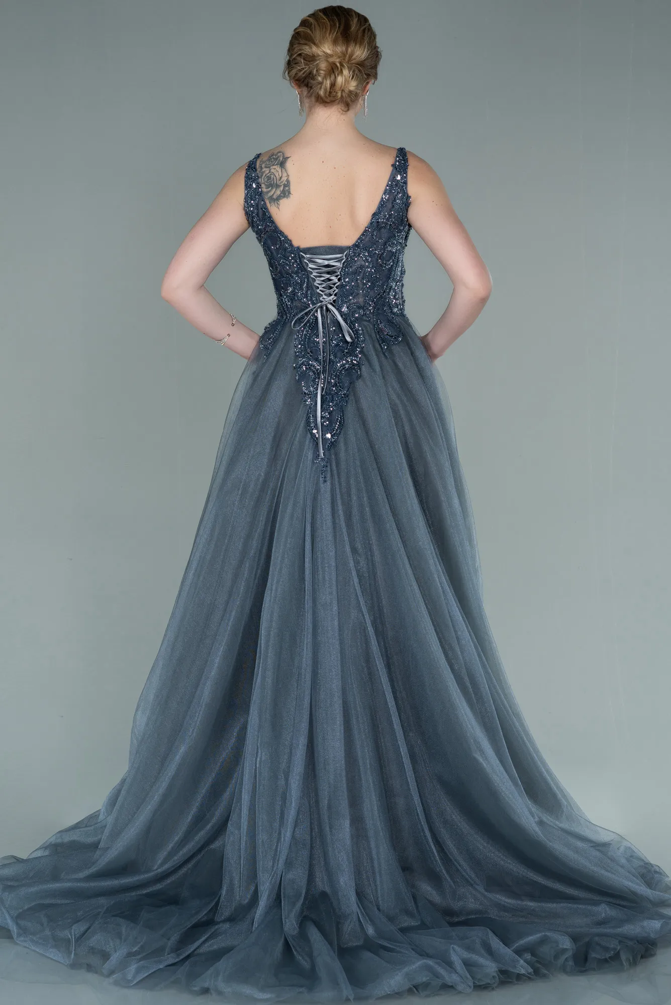 Anthracite-Long Haute Couture ABU2253