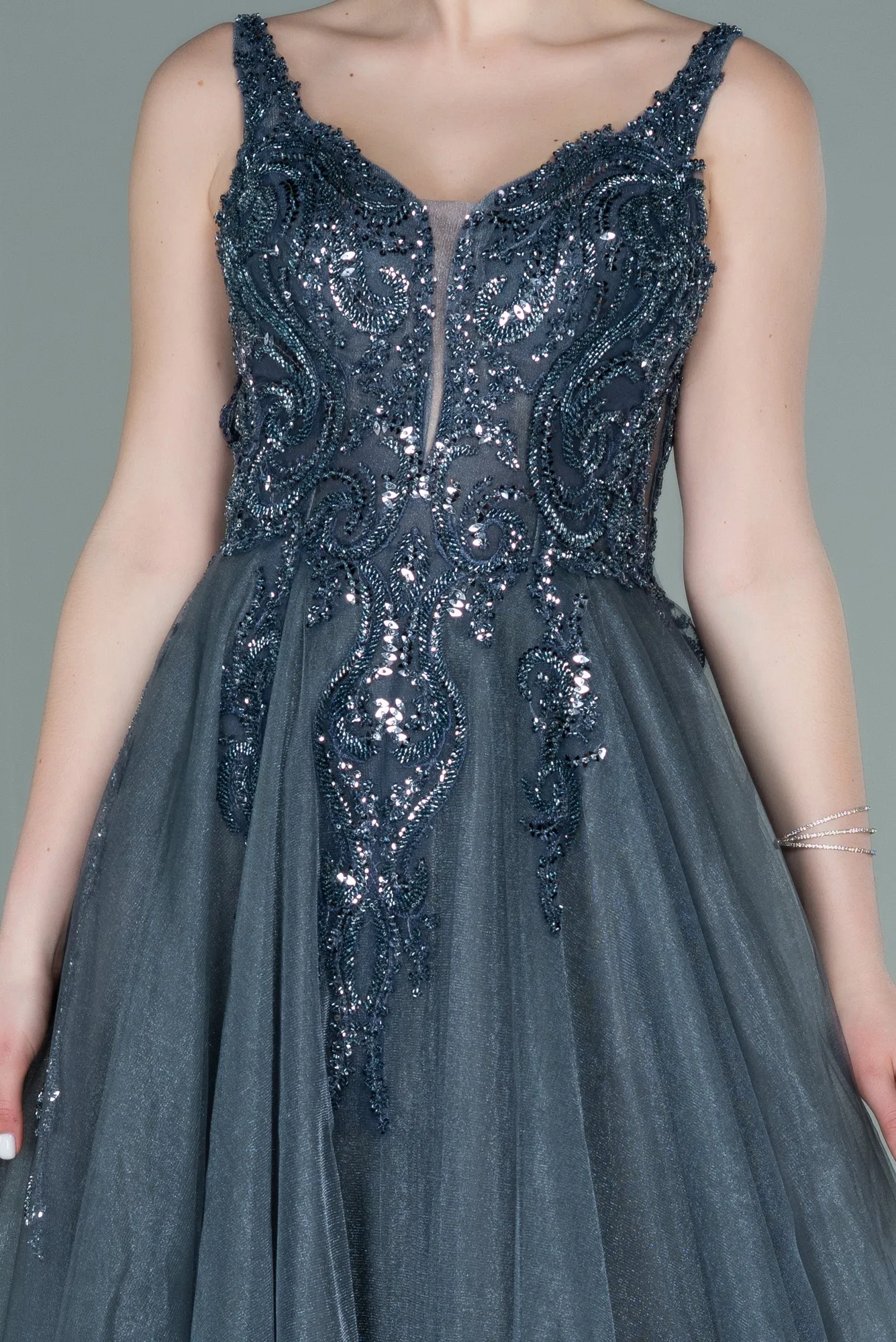 Anthracite-Long Haute Couture ABU2253