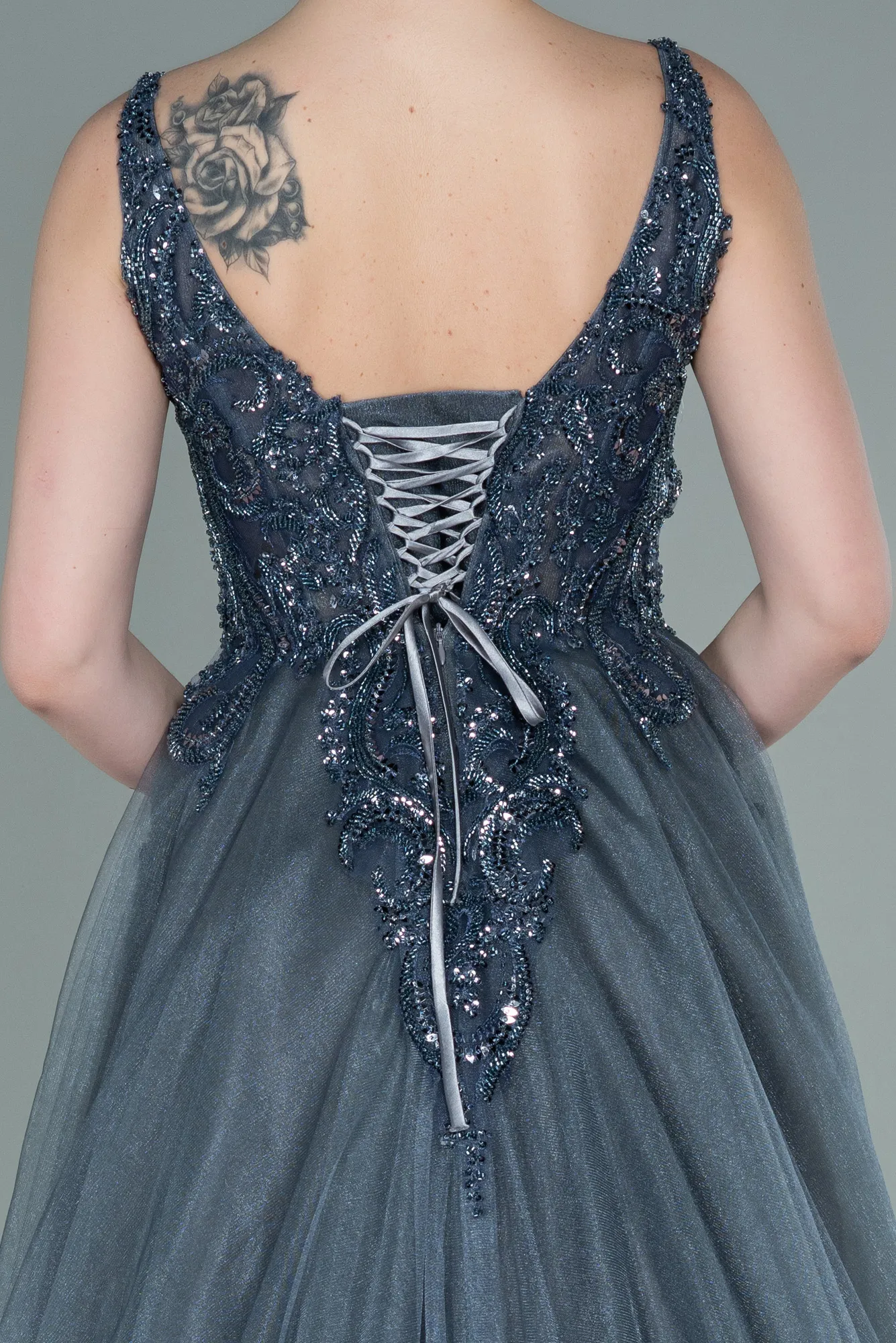 Anthracite-Long Haute Couture ABU2253