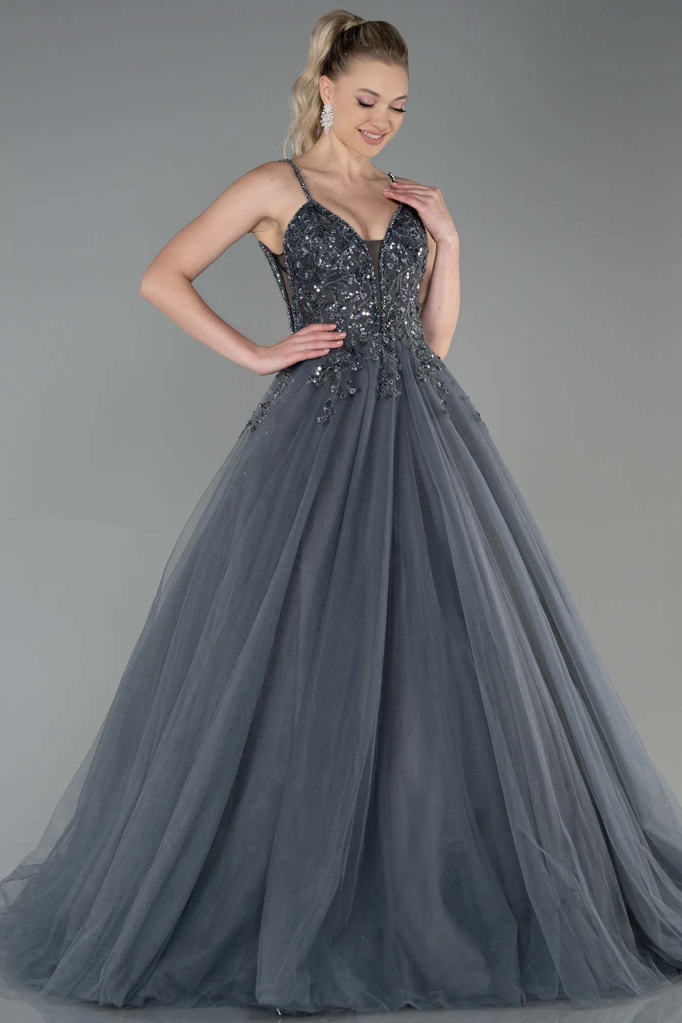 Anthracite-Long Haute Couture ABU2675