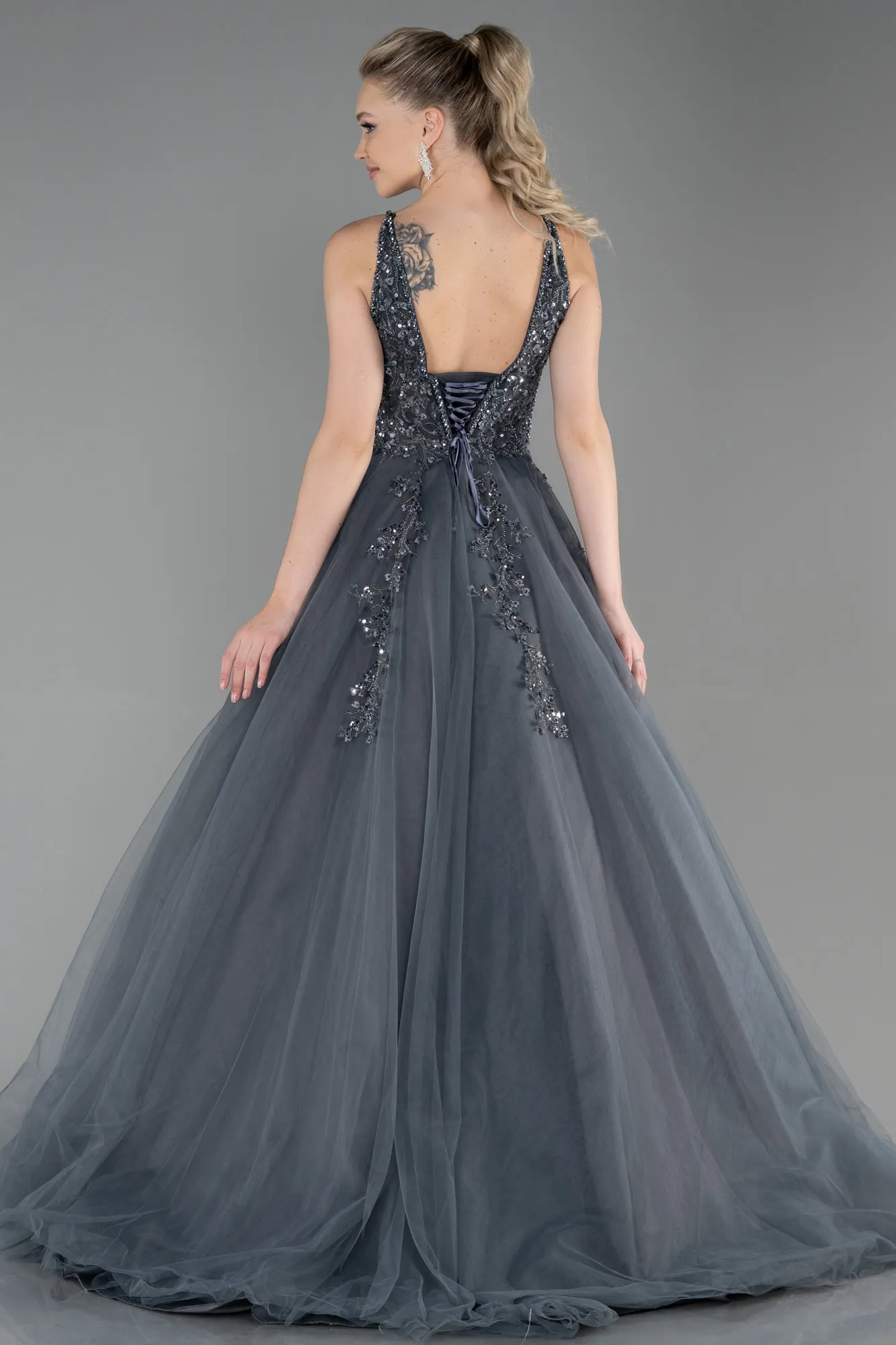 Anthracite-Long Haute Couture ABU2675