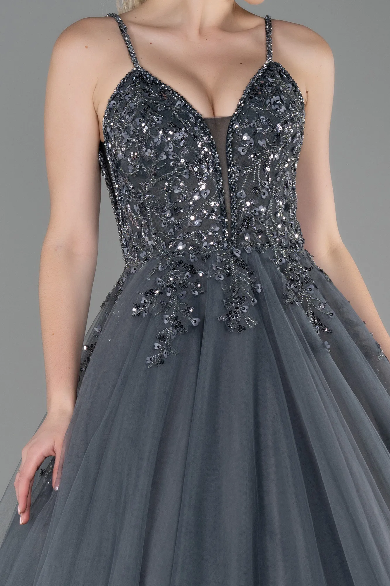 Anthracite-Long Haute Couture ABU2675