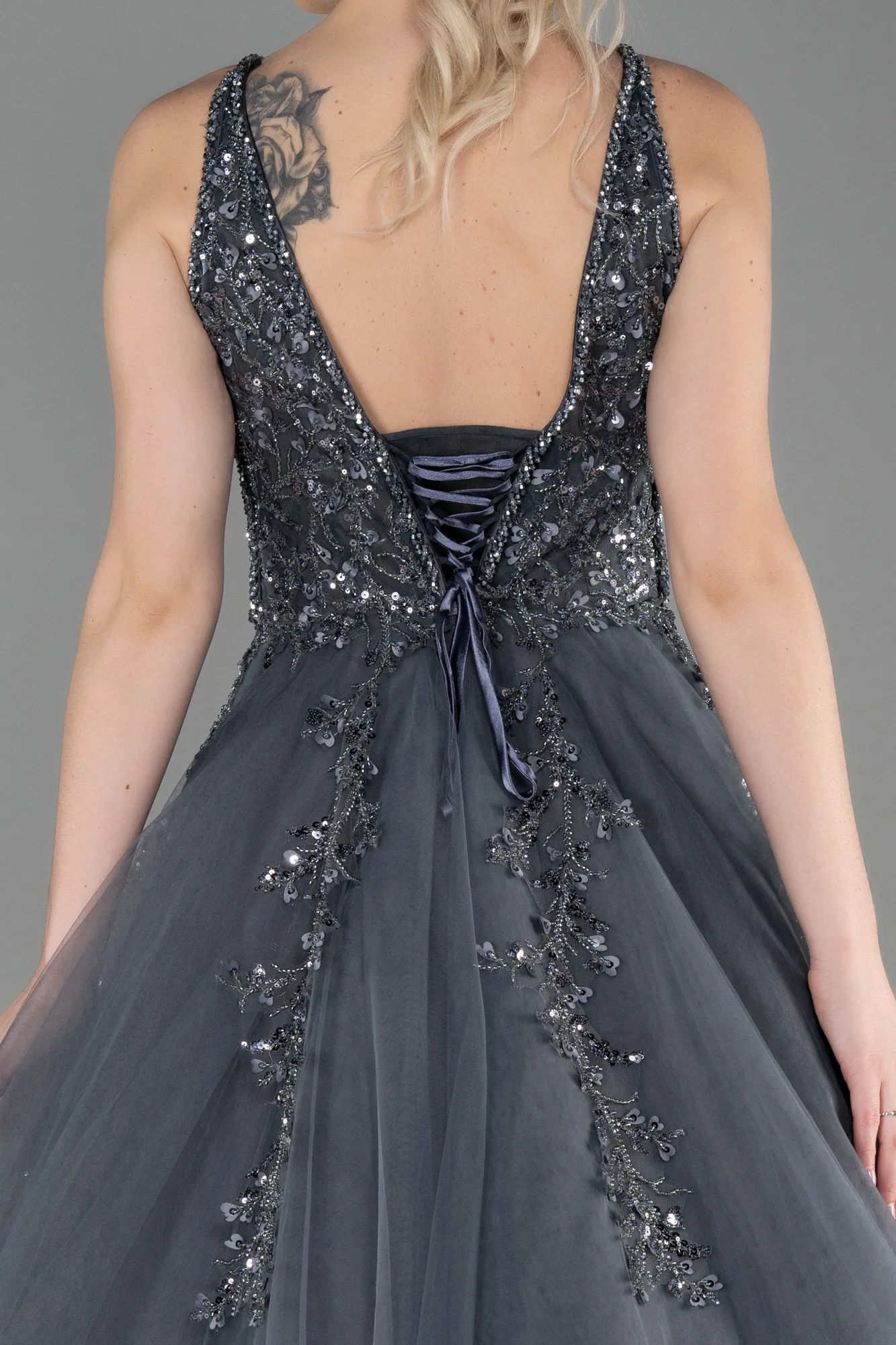 Anthracite-Long Haute Couture ABU2675