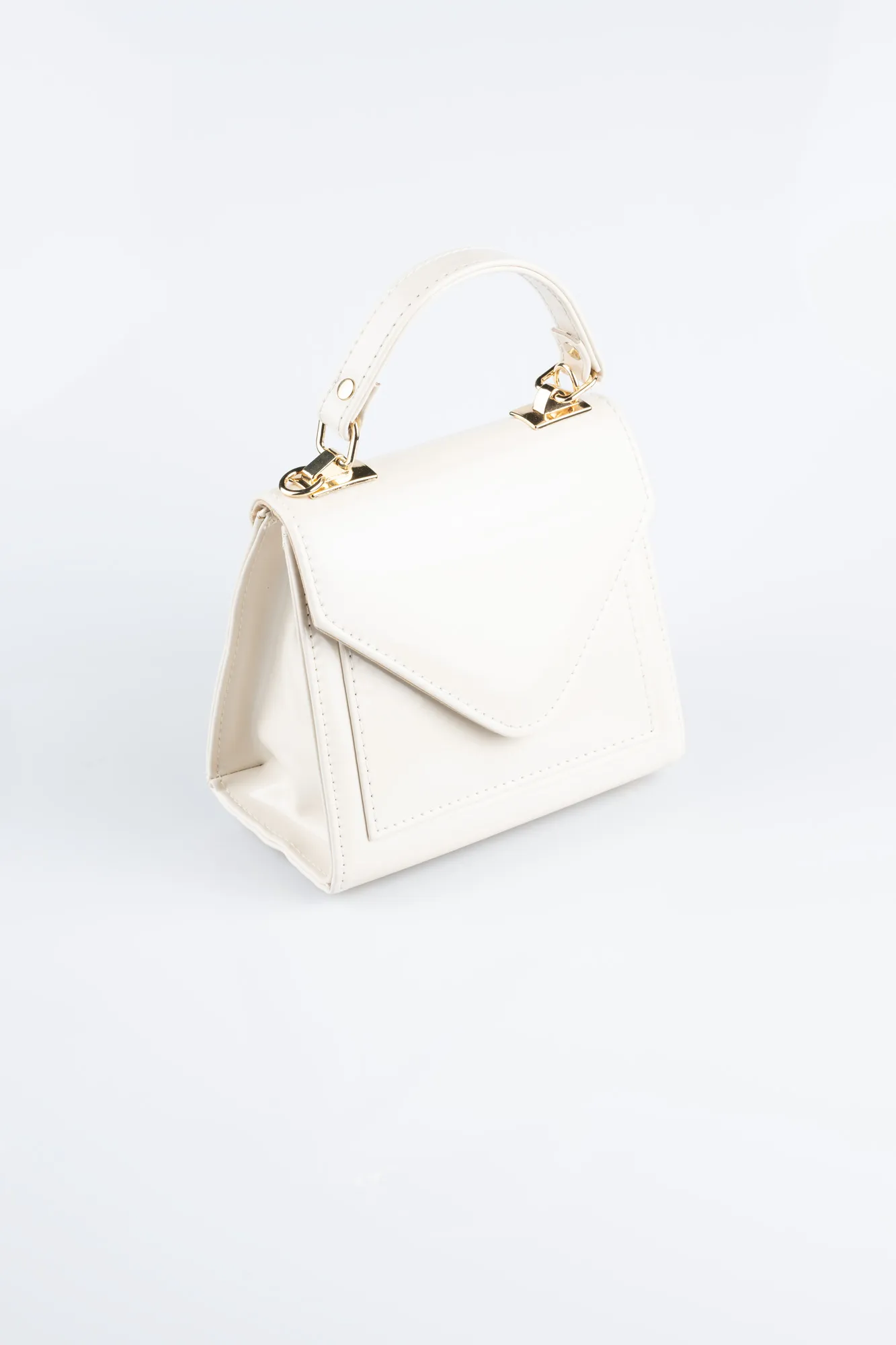 Beige-Leather Evening Bag KC900