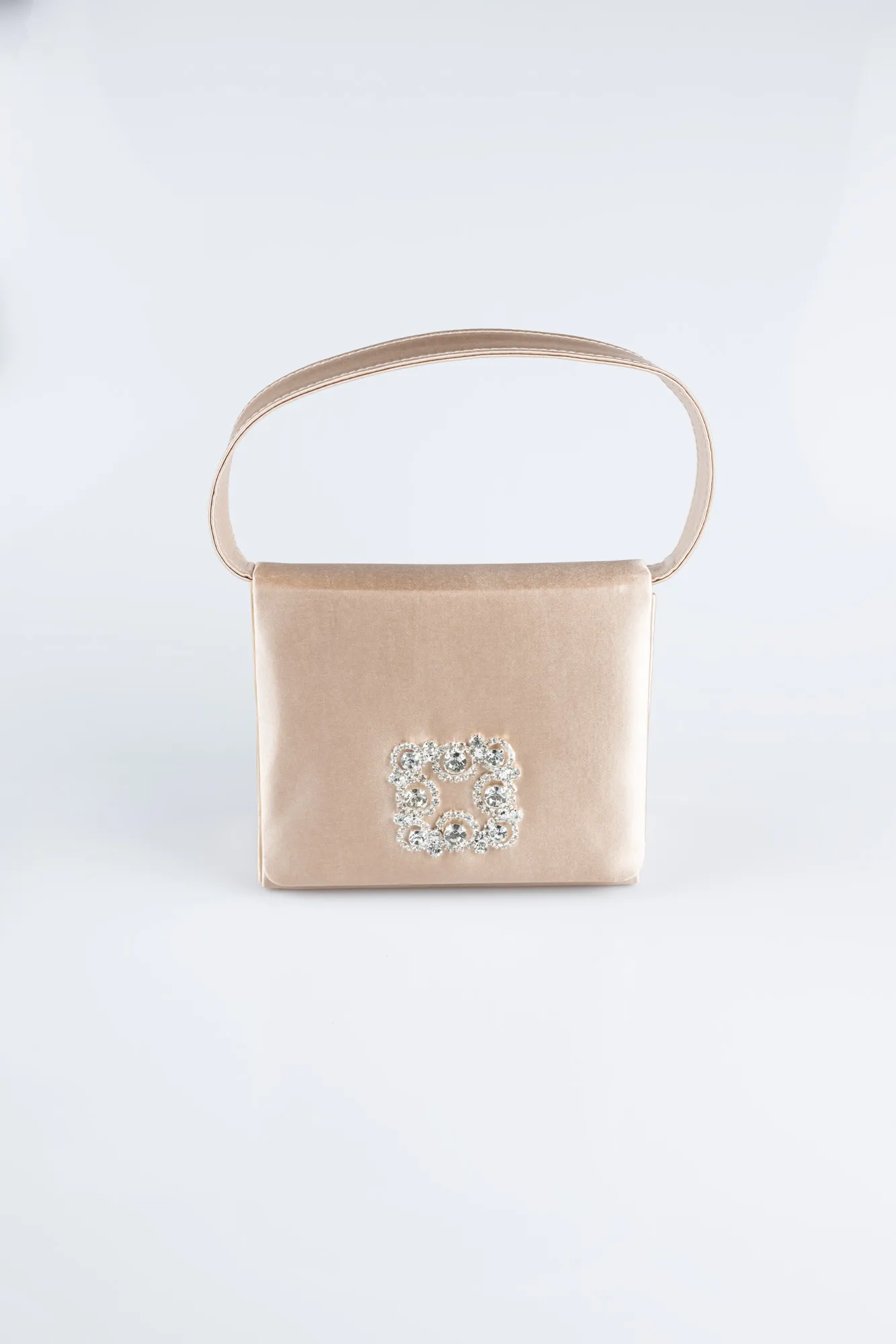 Beige-Satin Evening Bag KC262