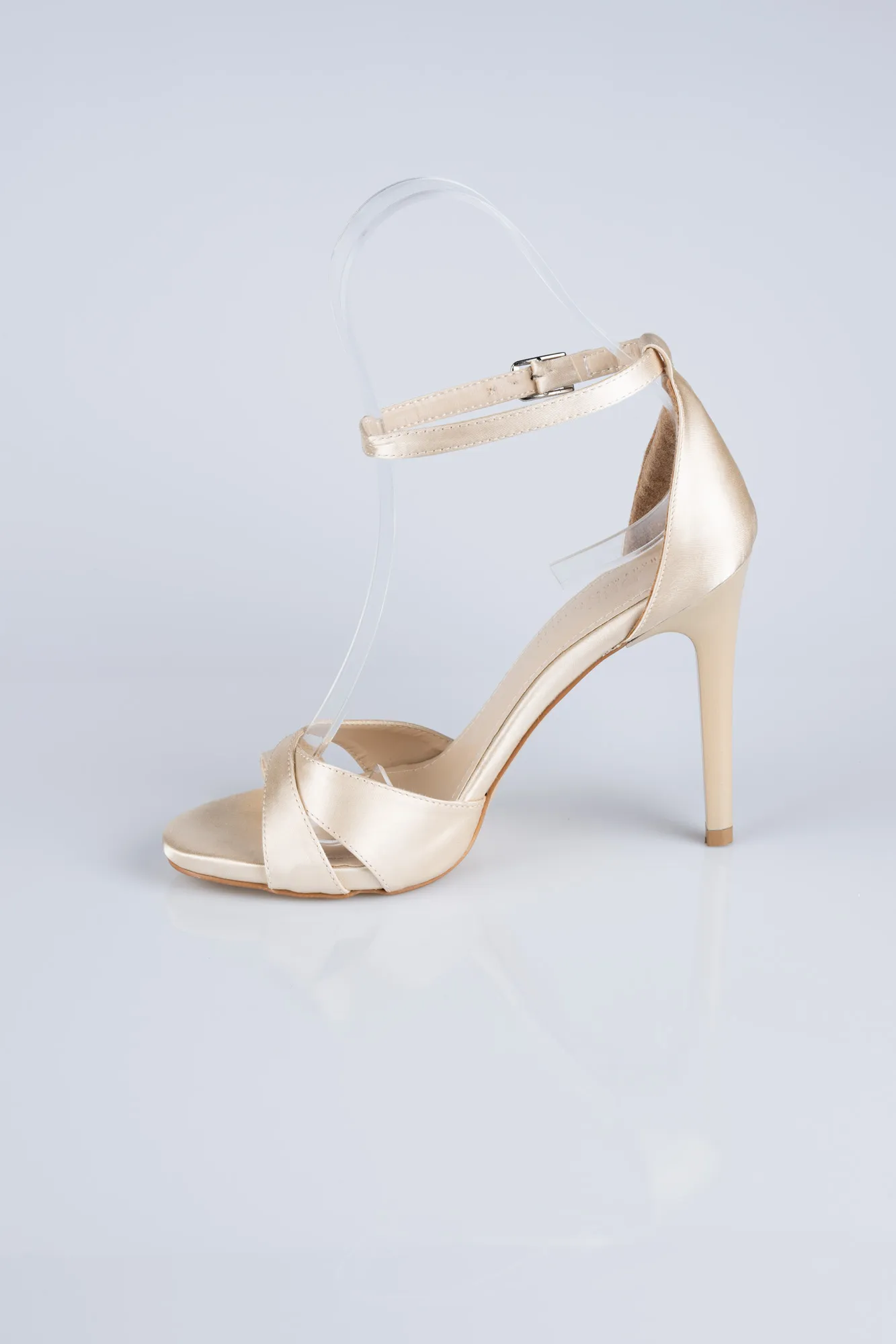 Beige-Satin Evening Shoe ABS1952