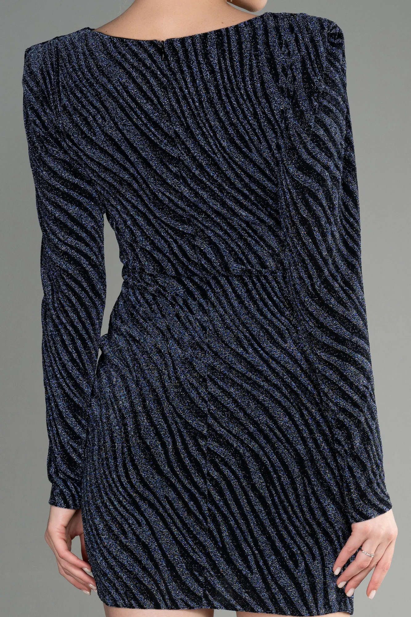 Black-Blue-Mini Invitation Dress ABK1916