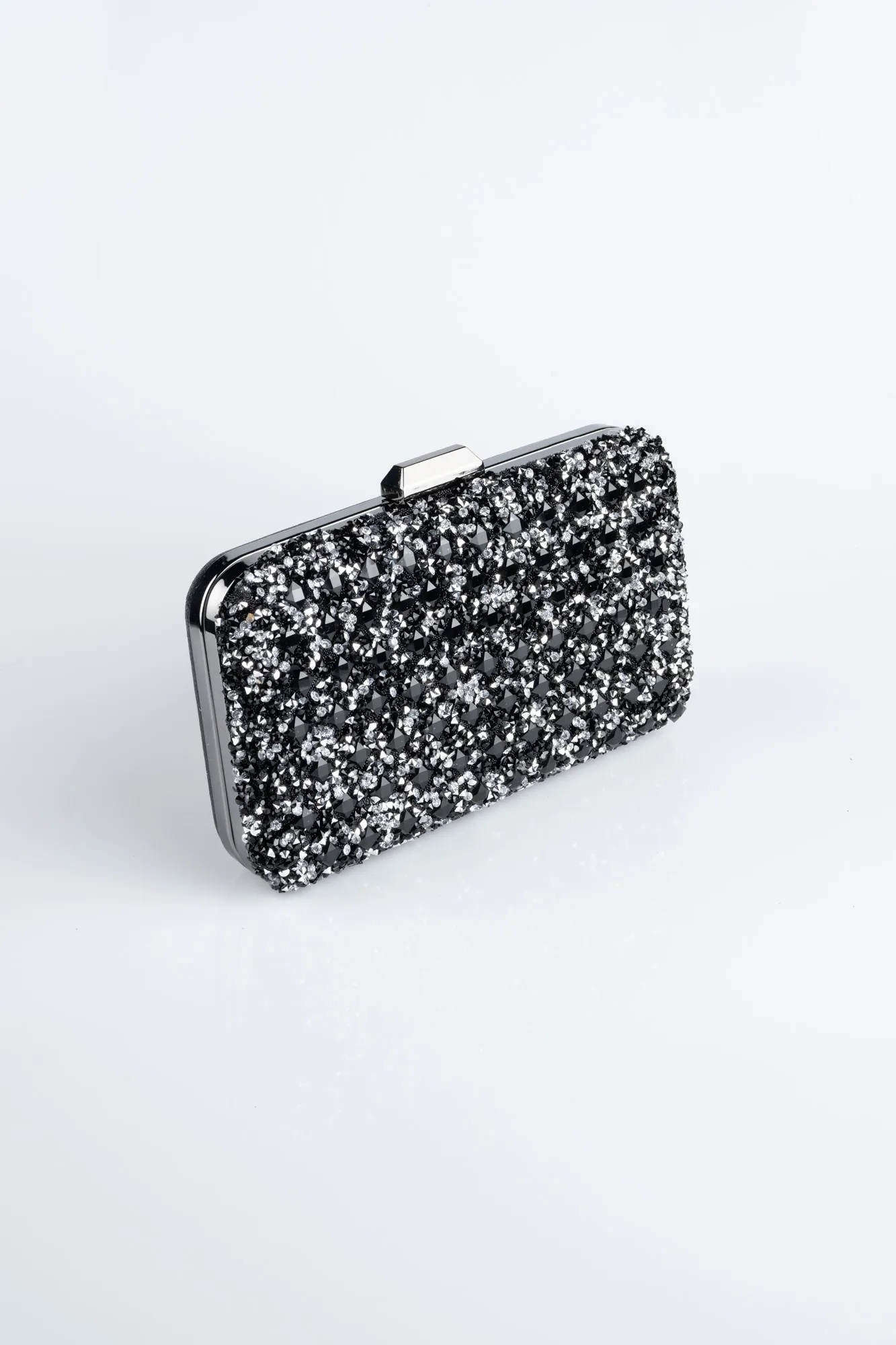 Black-Silver-Stony Night Bag SHT827