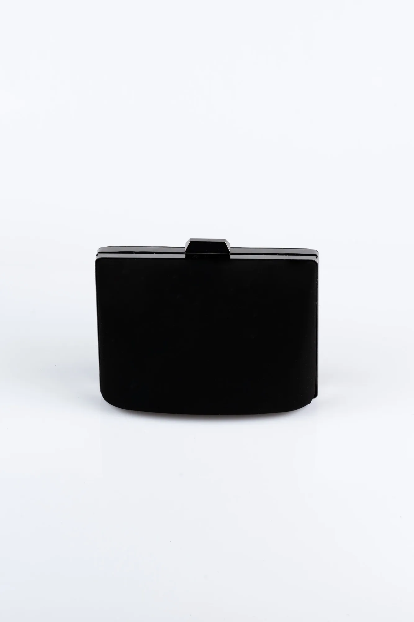 Black-Silver-Suede Box Bag SH815