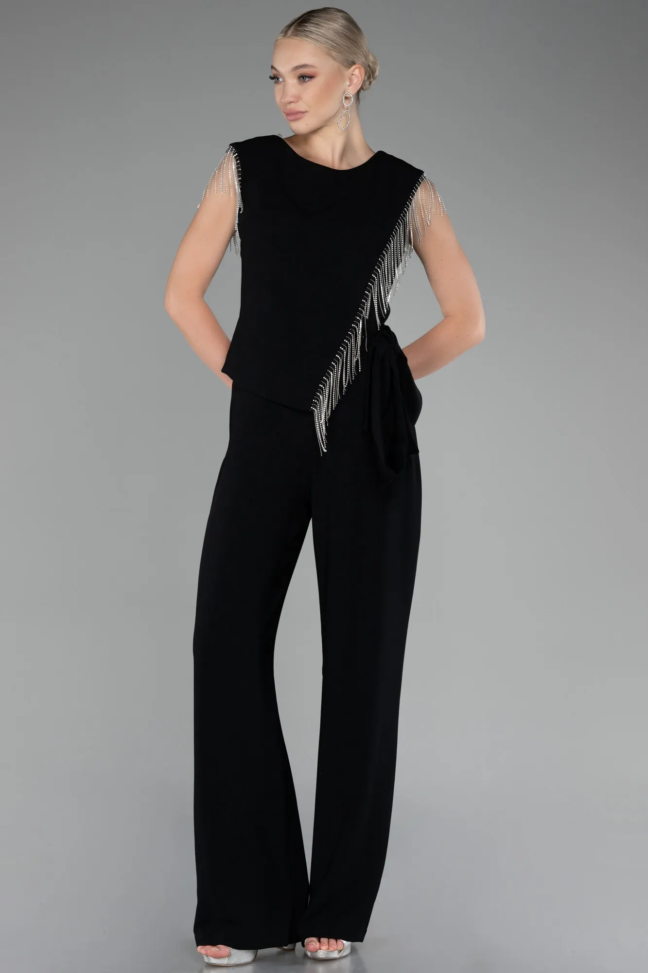 Black-Jumpsuit Prom Dresses ABT120