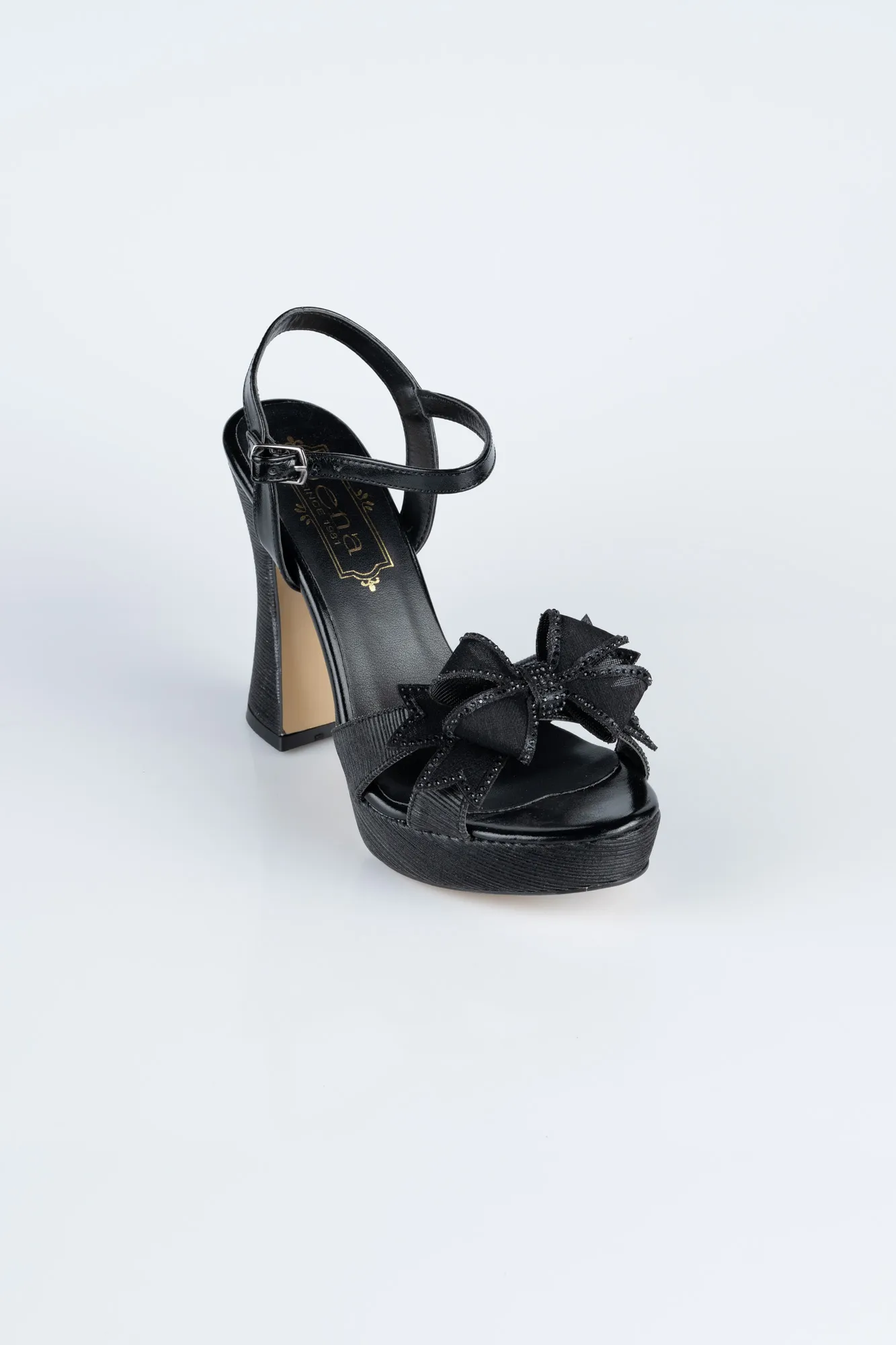 Black-Laser Cut Evening Shoe MJL2331