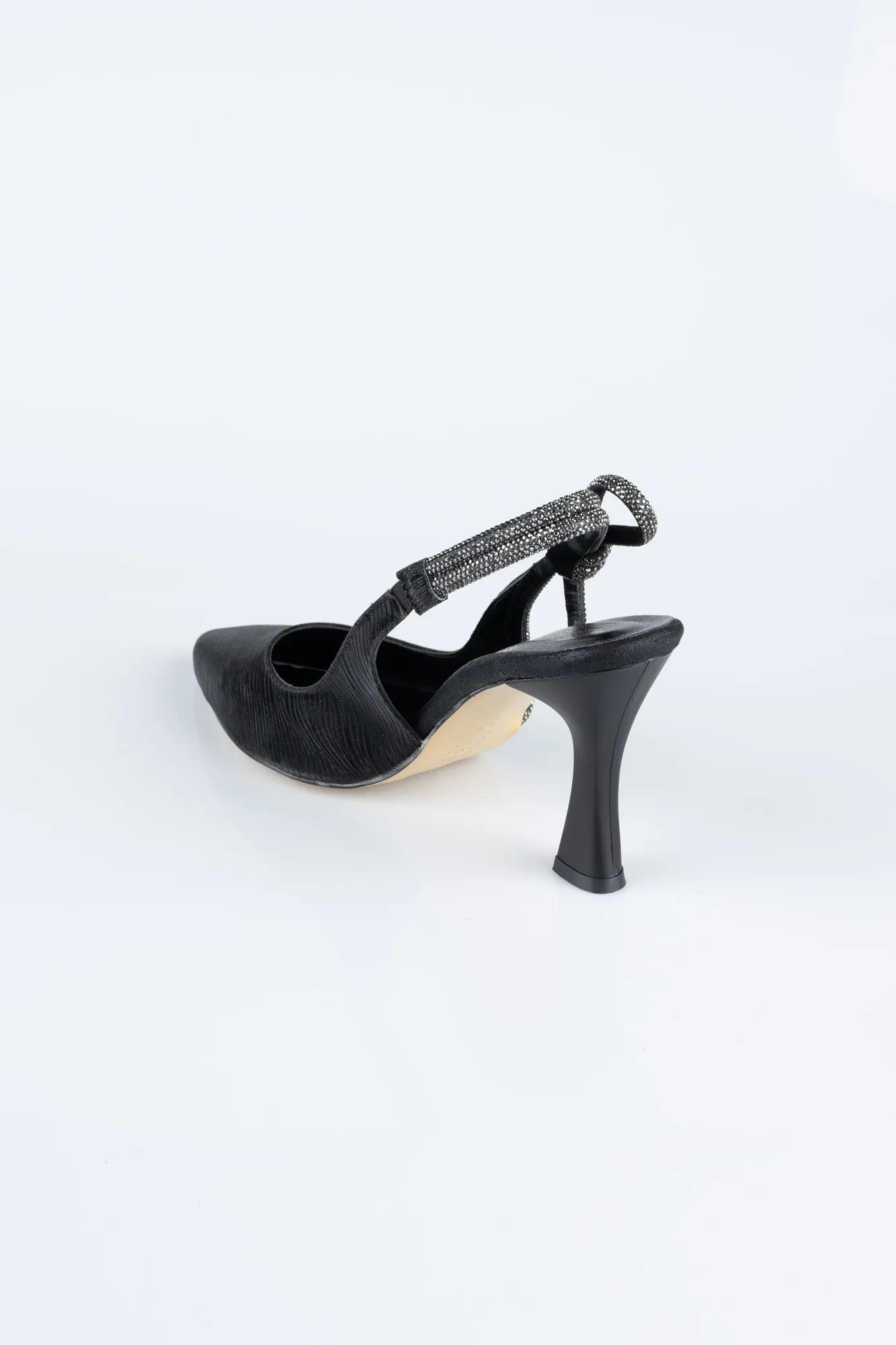 Black-Laser Cut Stiletto MJ4102