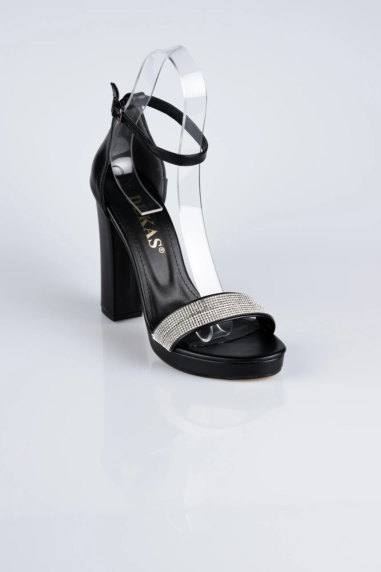 Black-Leather Evening Shoe ABD1430