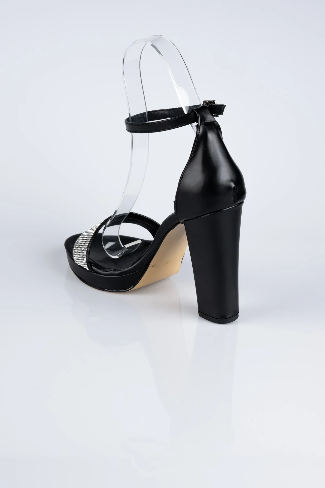Black-Leather Evening Shoe ABD1430