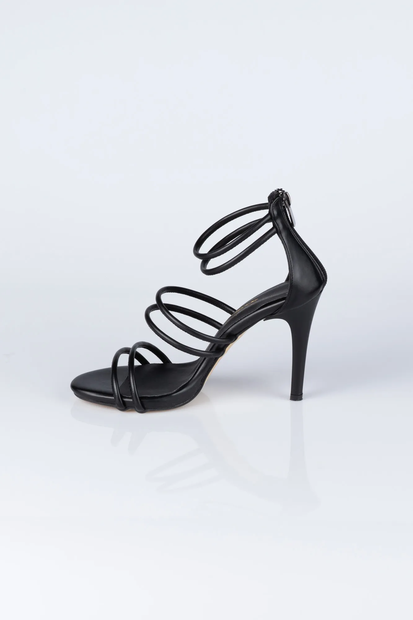 Black-Leather Stiletto AB1041