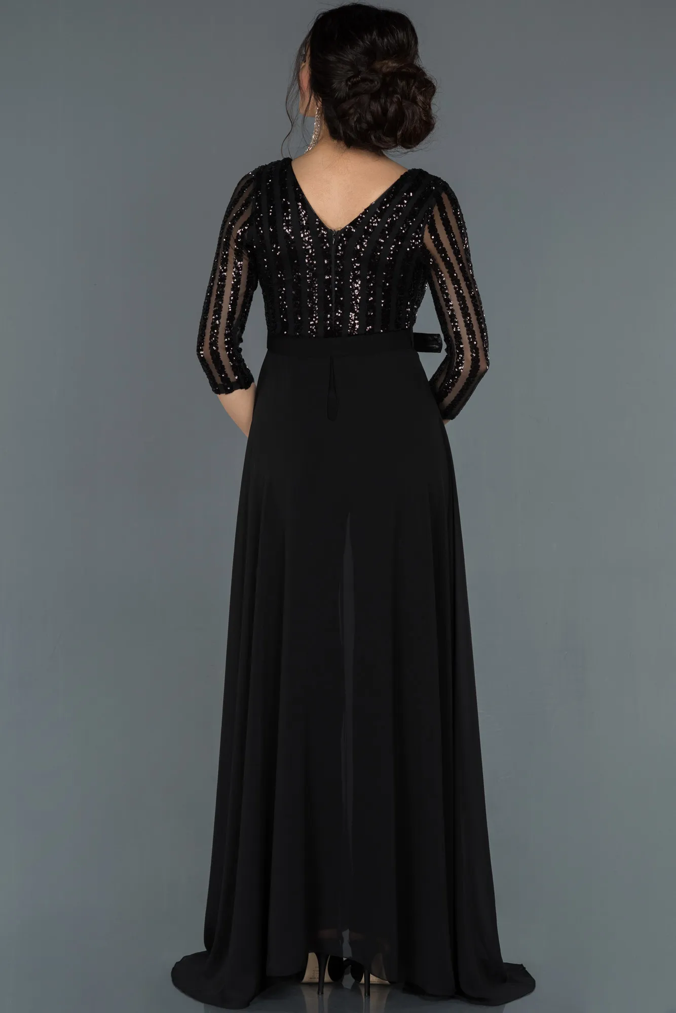 Black-Long Evening Dress ABT052