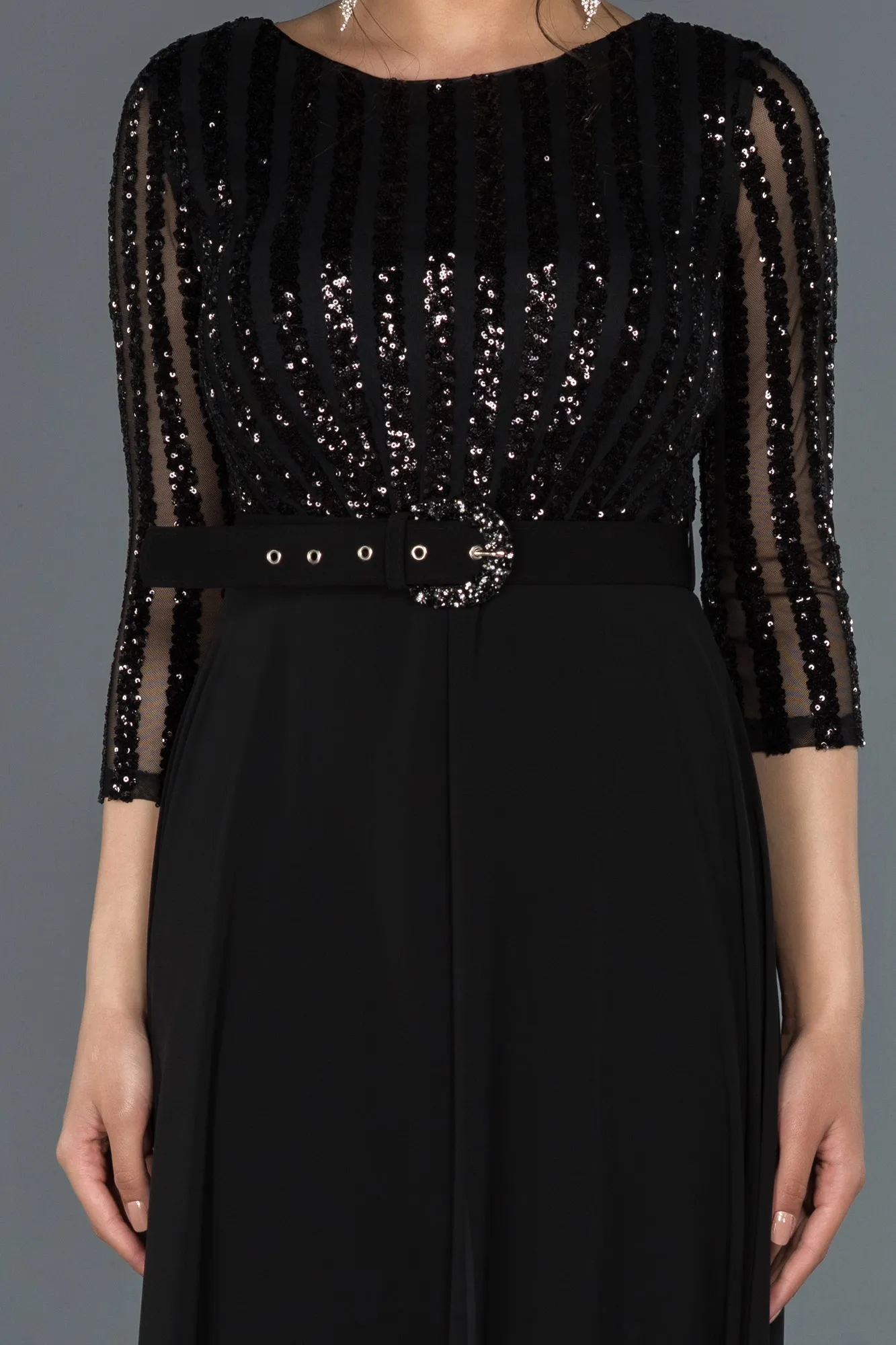 Black-Long Evening Dress ABT052