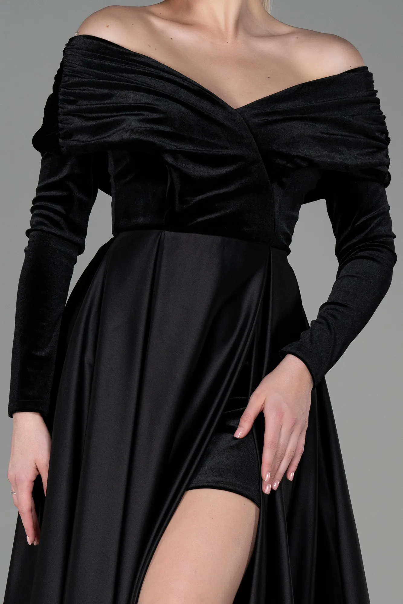 Black-Long Evening Dress ABU2083