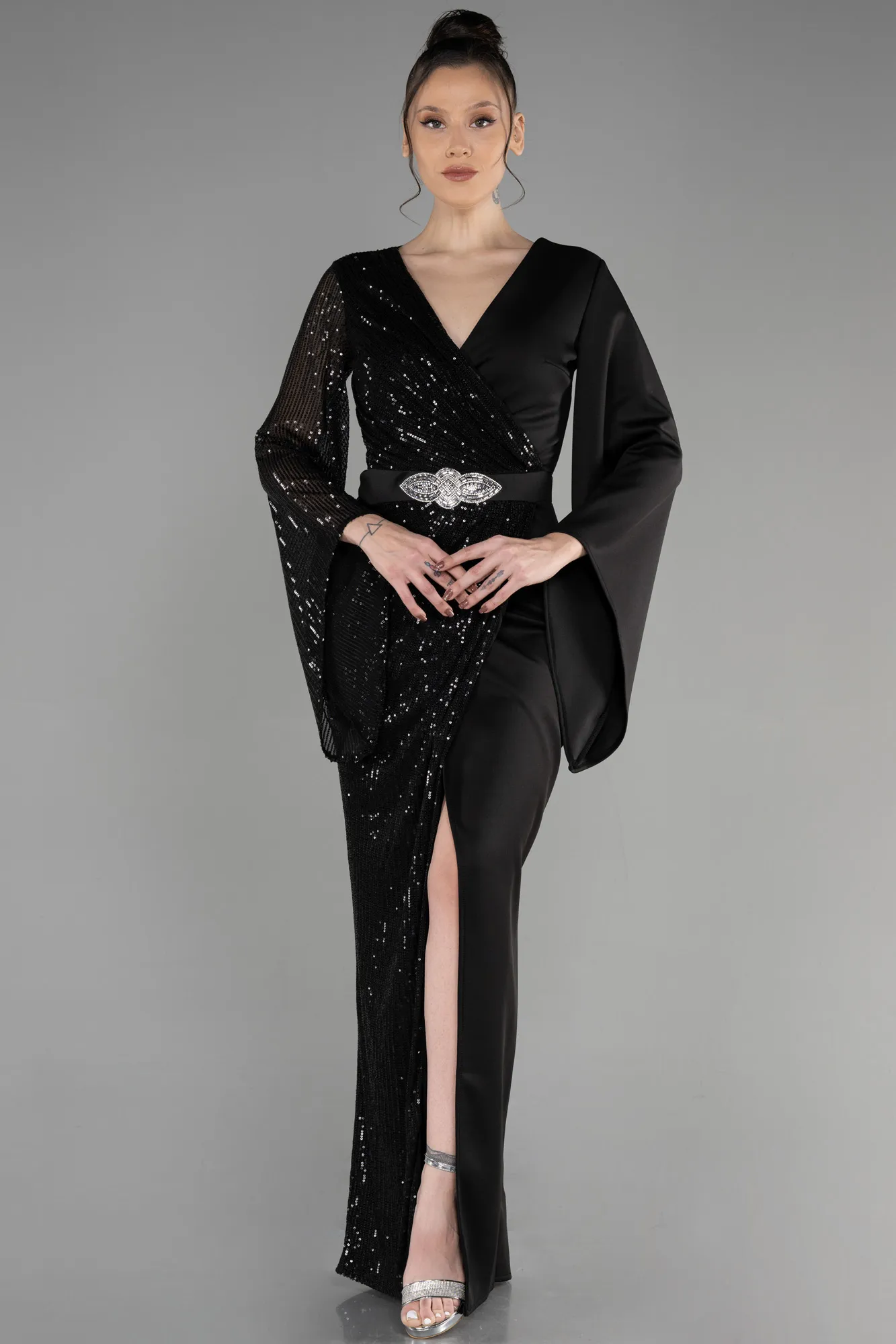 Black-Long Evening Dress ABU2147