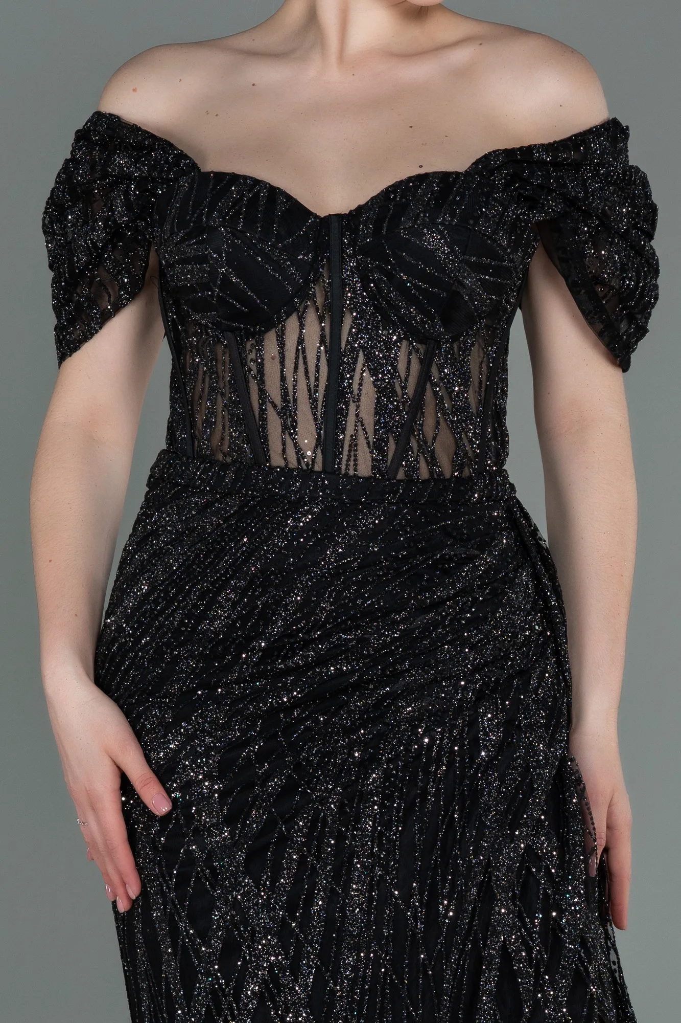 Black-Long Evening Dress ABU2706