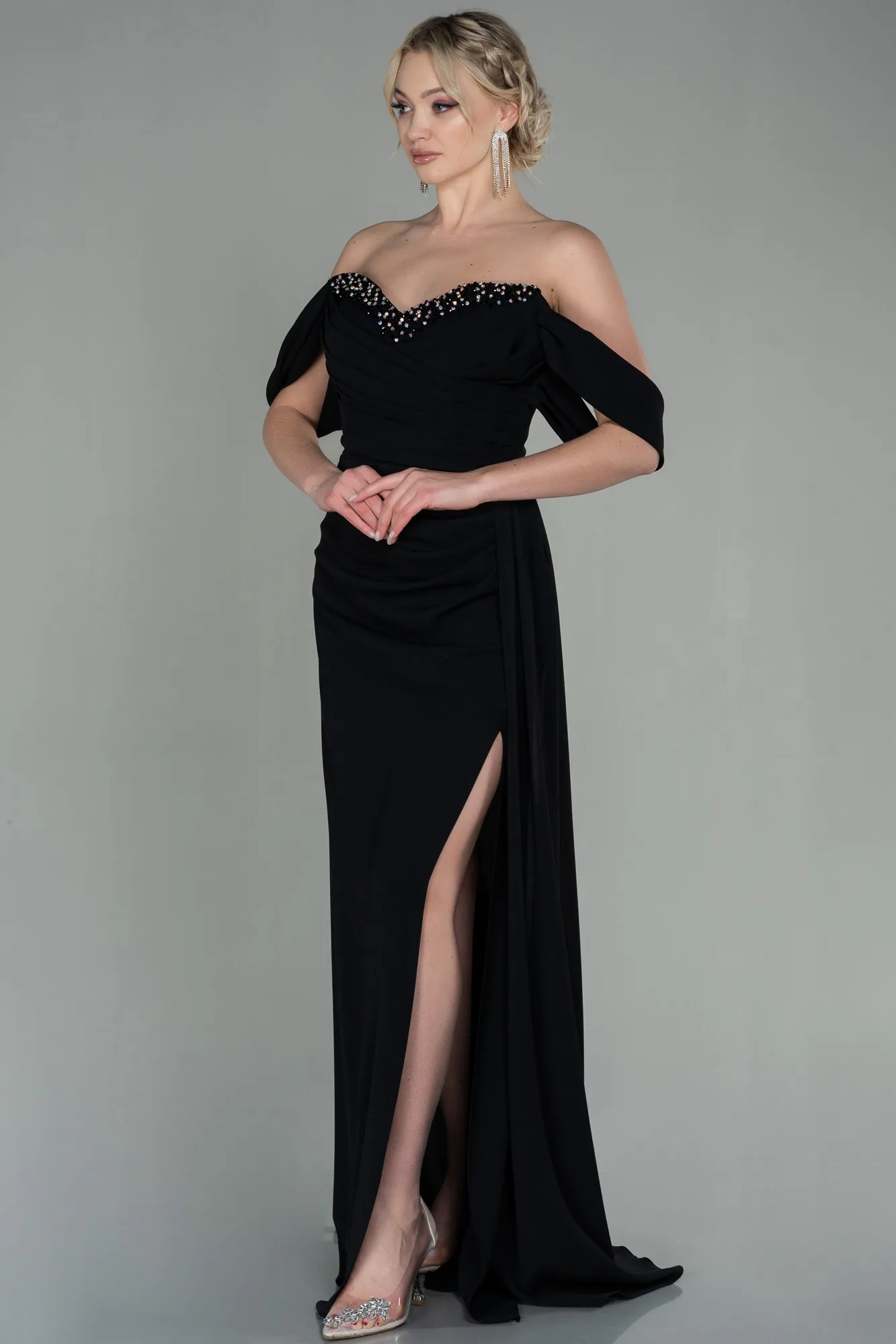 Black-Long Evening Dress ABU2823