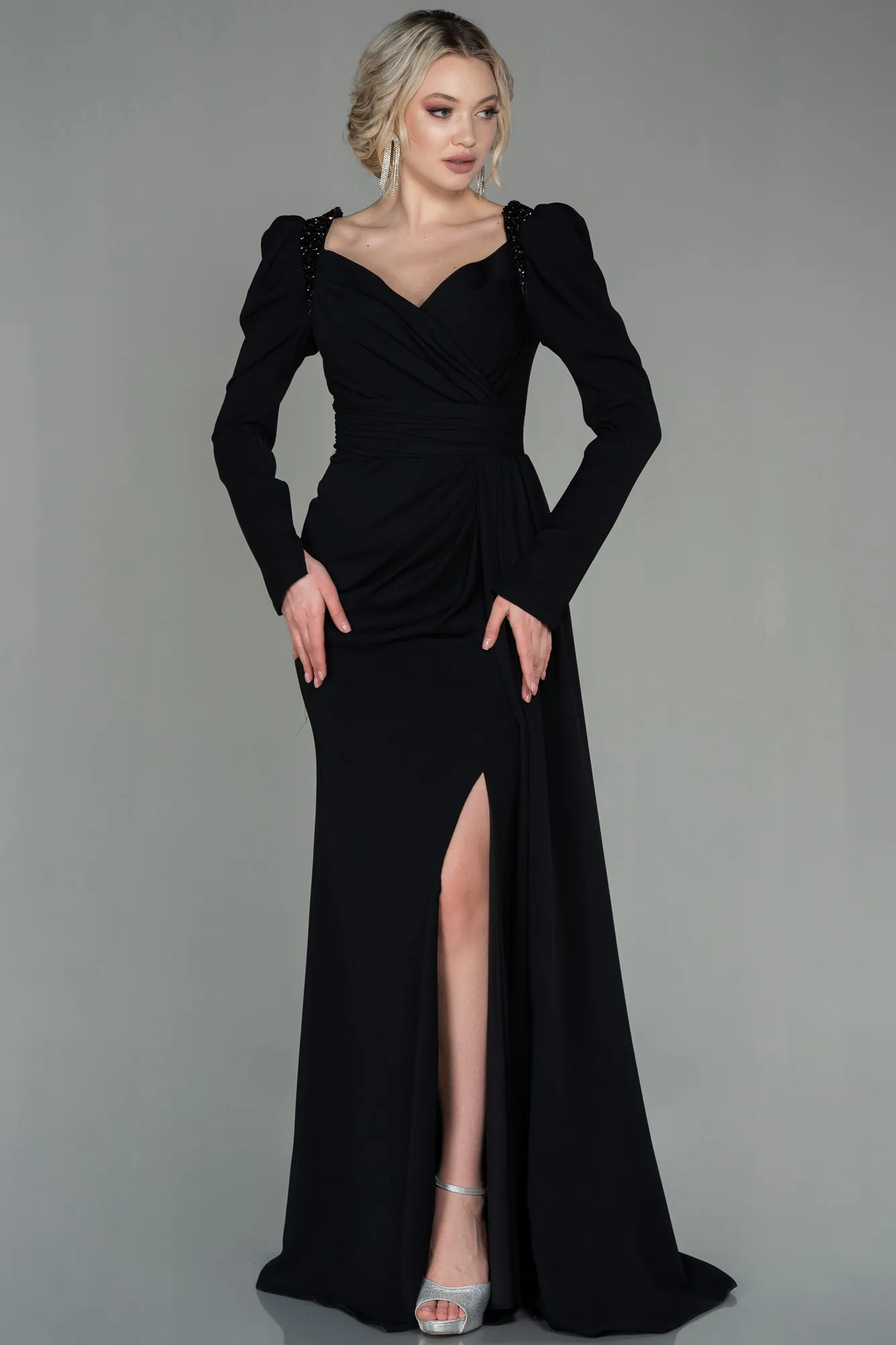 Black-Long Evening Dress ABU2895