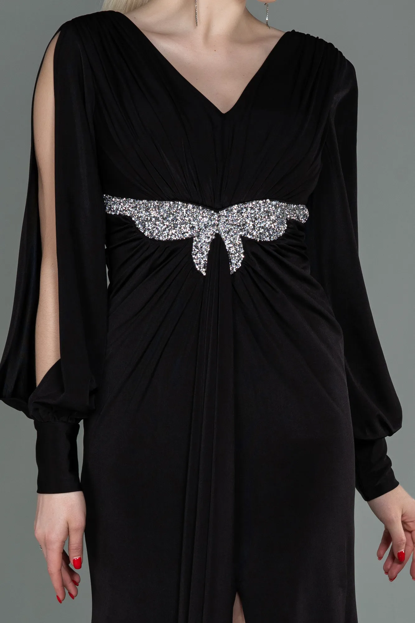 Black-Long Evening Dress ABU2901