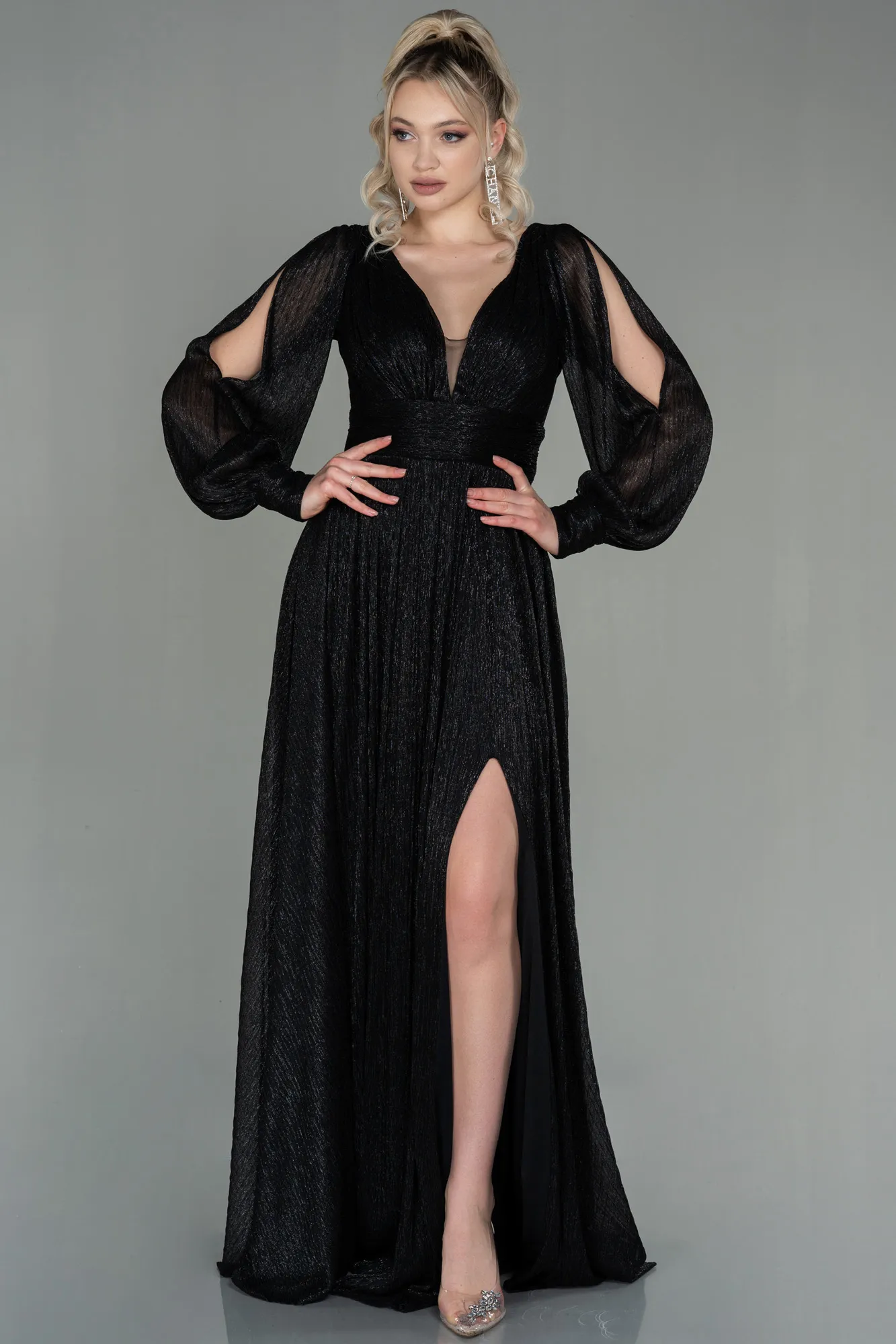 Black-Long Evening Dress ABU2905