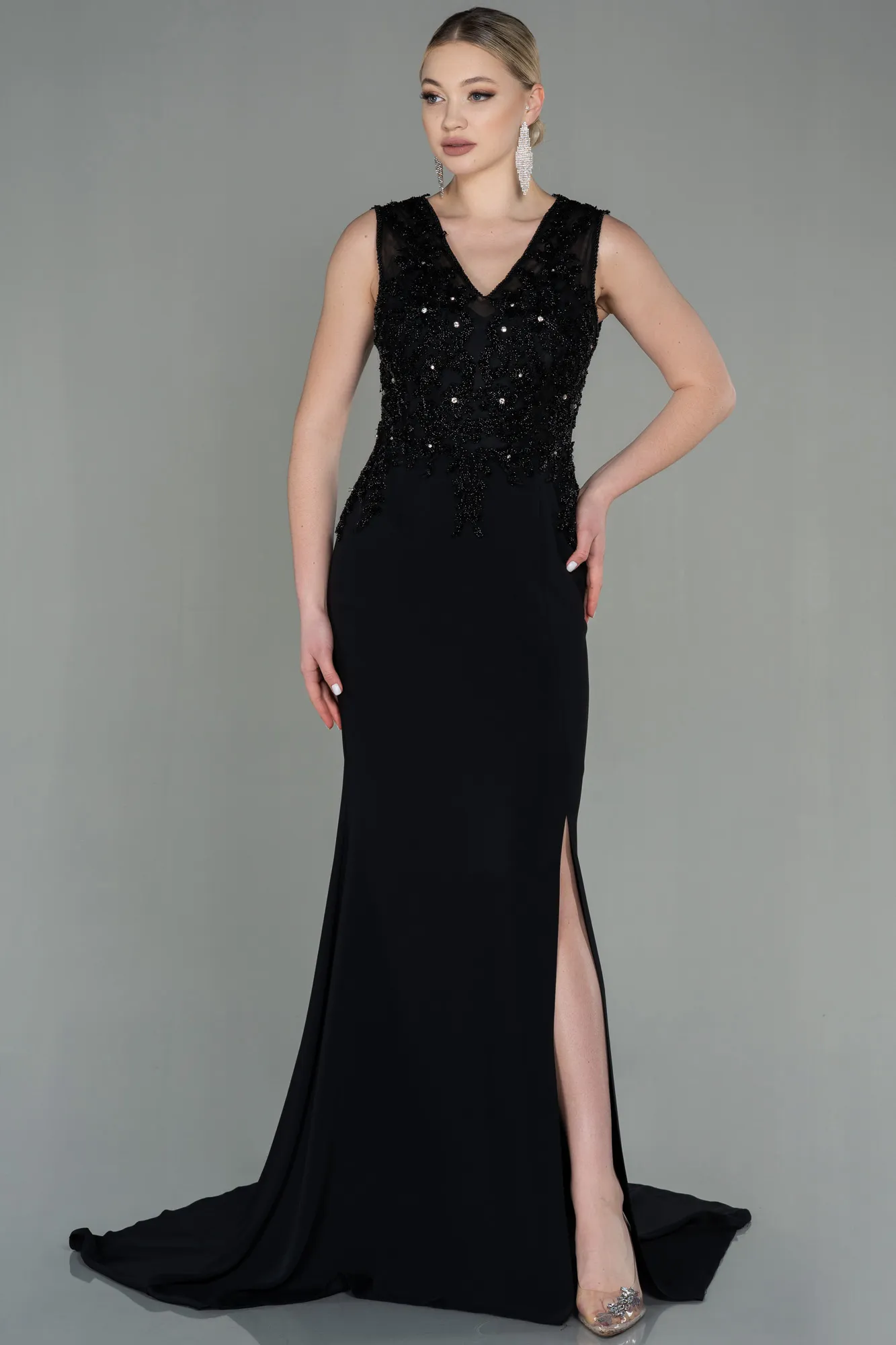 Black-Long Evening Dress ABU2950