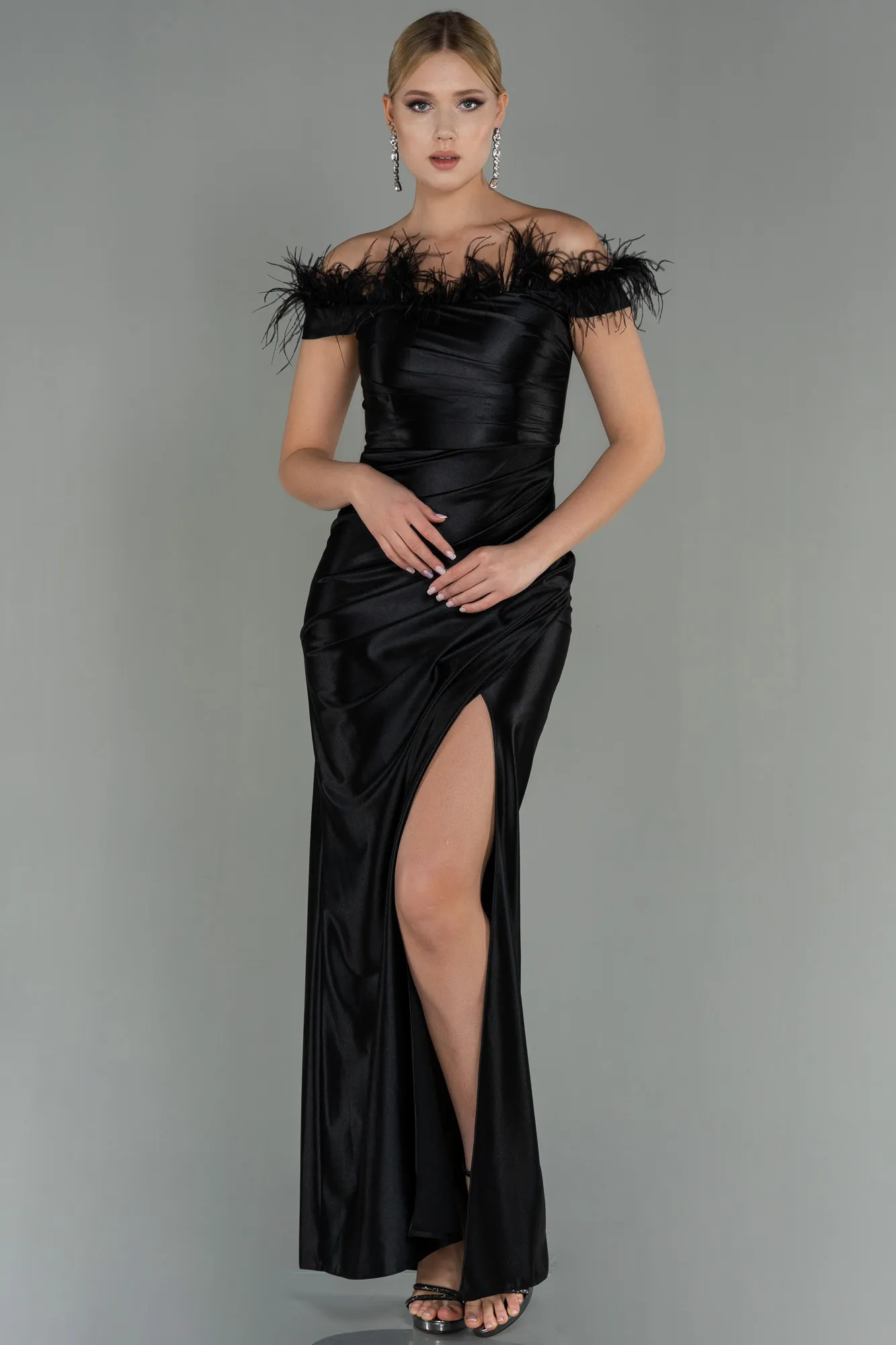 Black-Long Evening Dress ABU2957