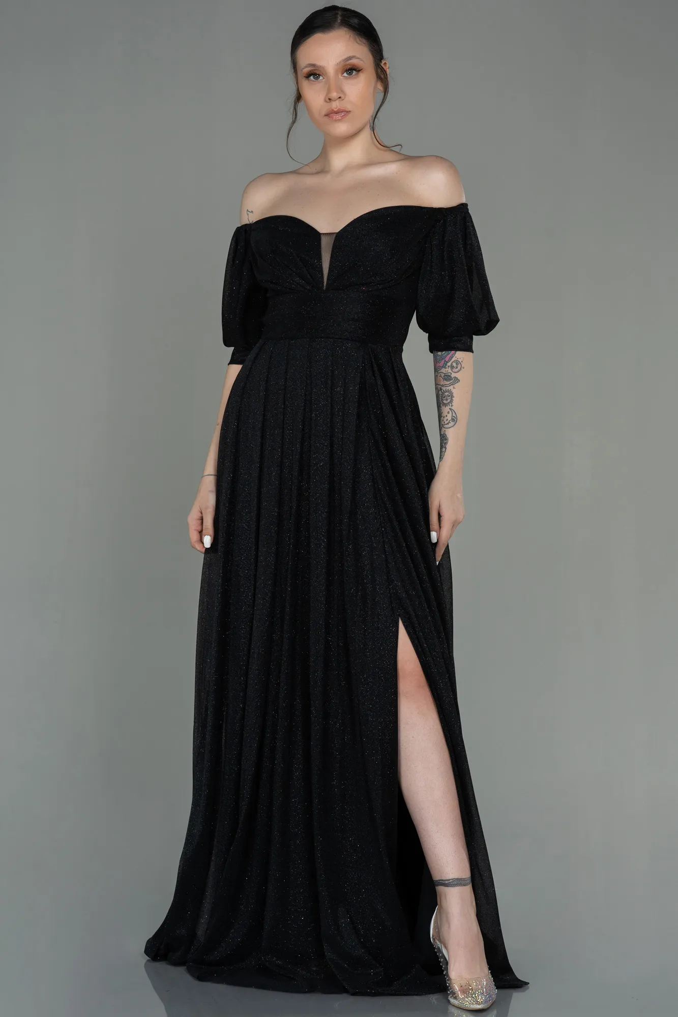 Black-Long Evening Dress ABU2983