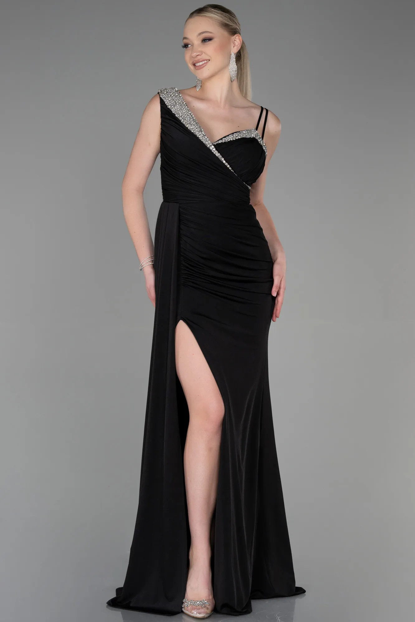 Black-Long Evening Dress ABU3000