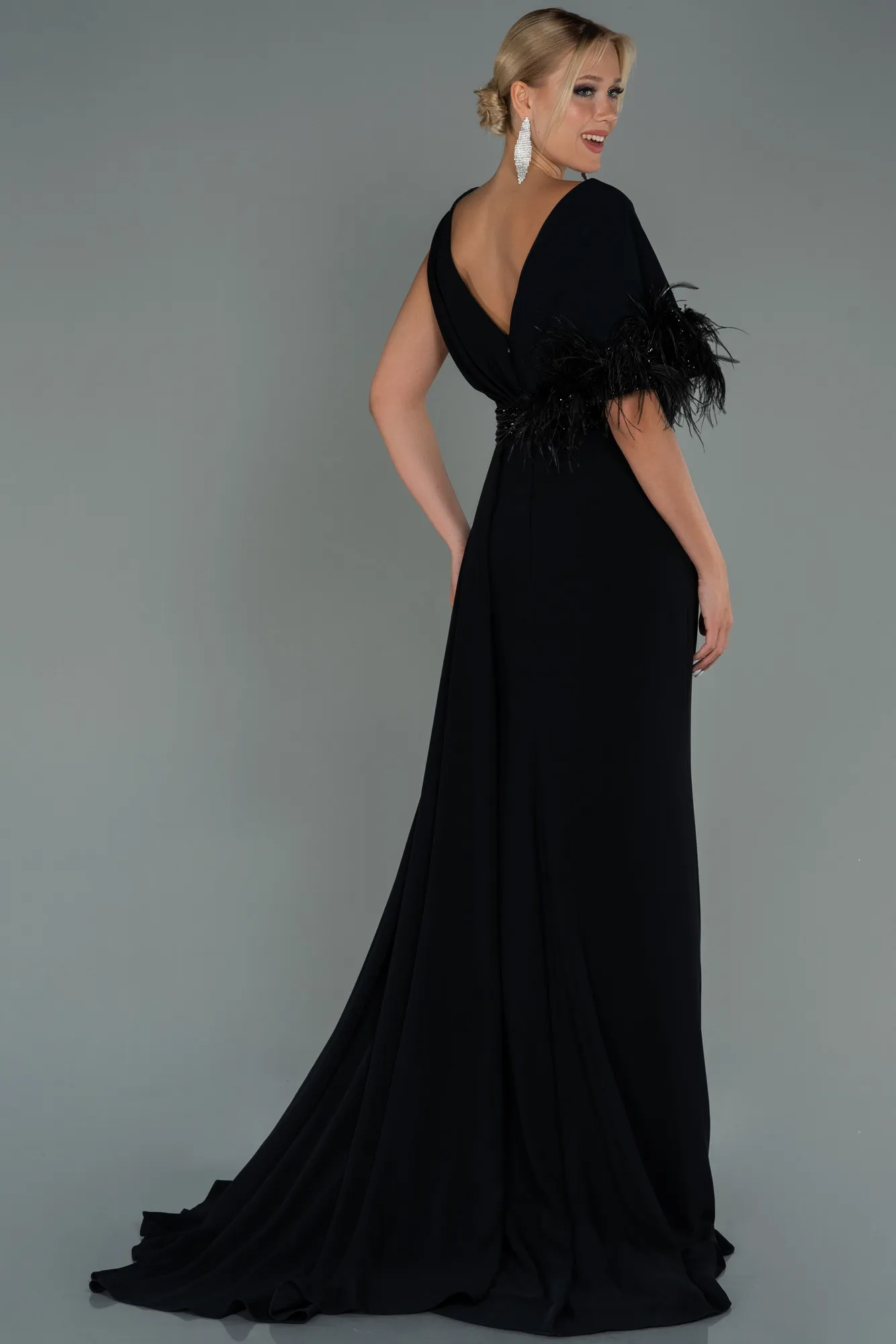 Black-Long Evening Dress ABU3113