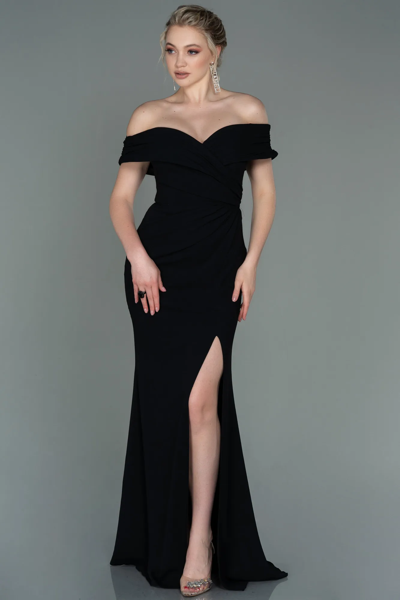 Black-Long Evening Dress ABU3156