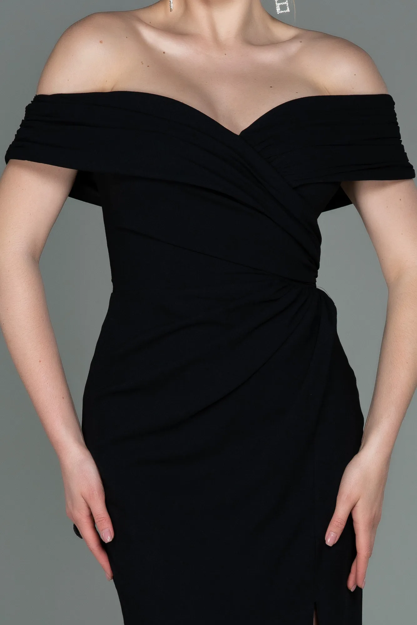 Black-Long Evening Dress ABU3156