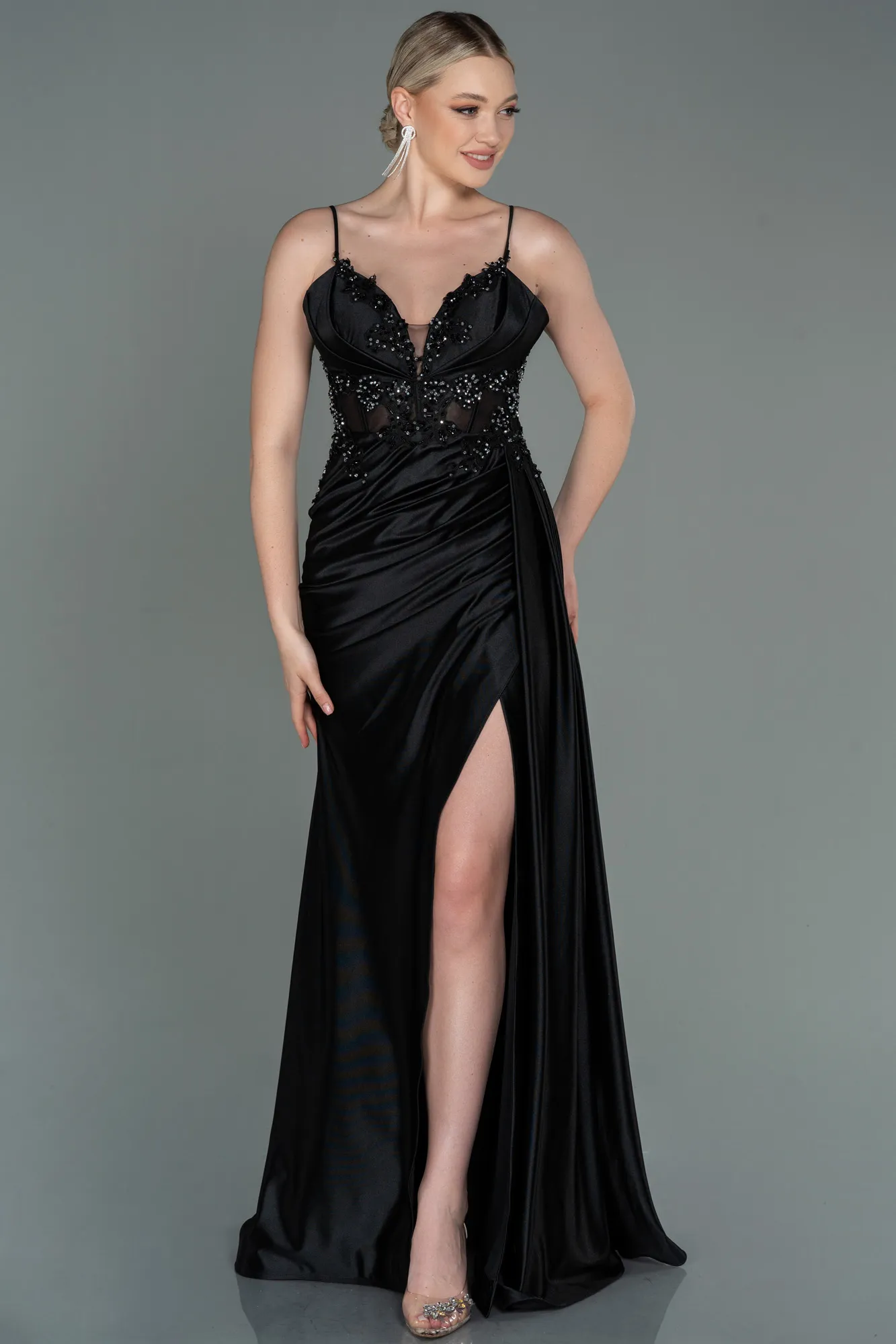 Black-Long Evening Dress ABU3192