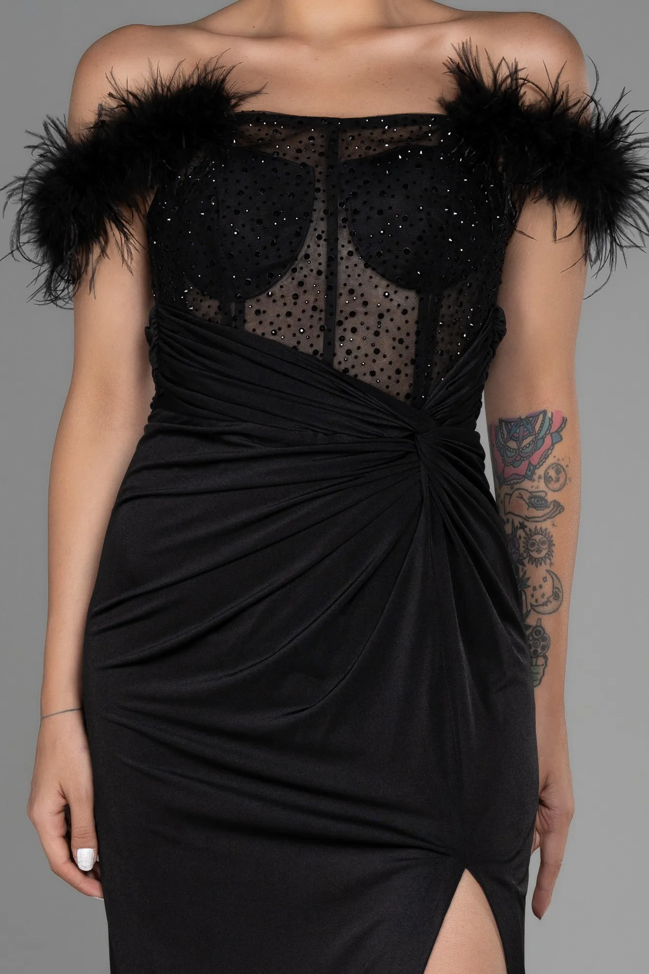 Black-Long Evening Dress ABU3224