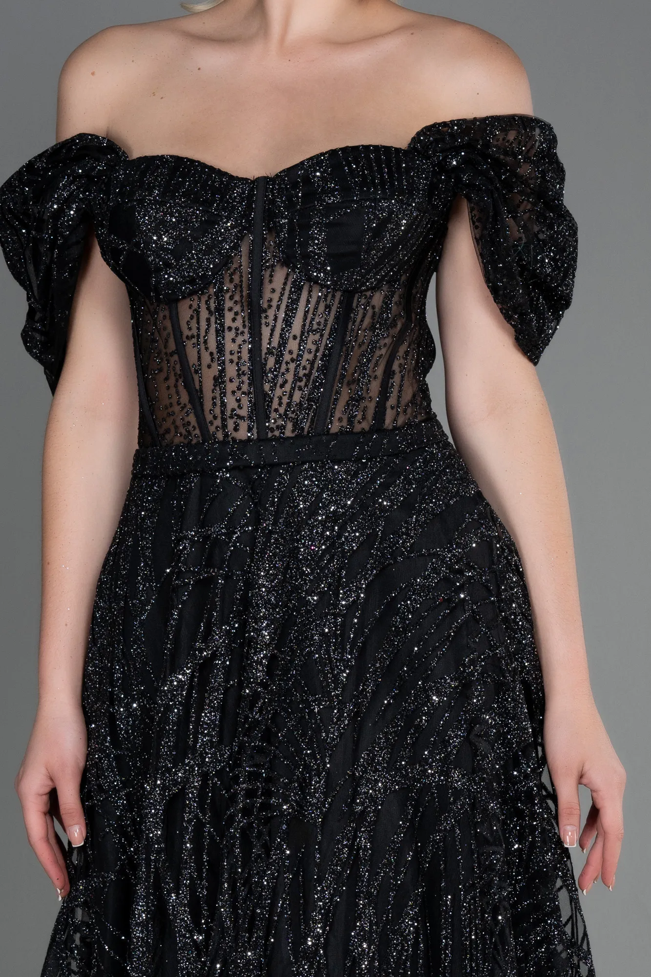 Black-Long Evening Dress ABU3261