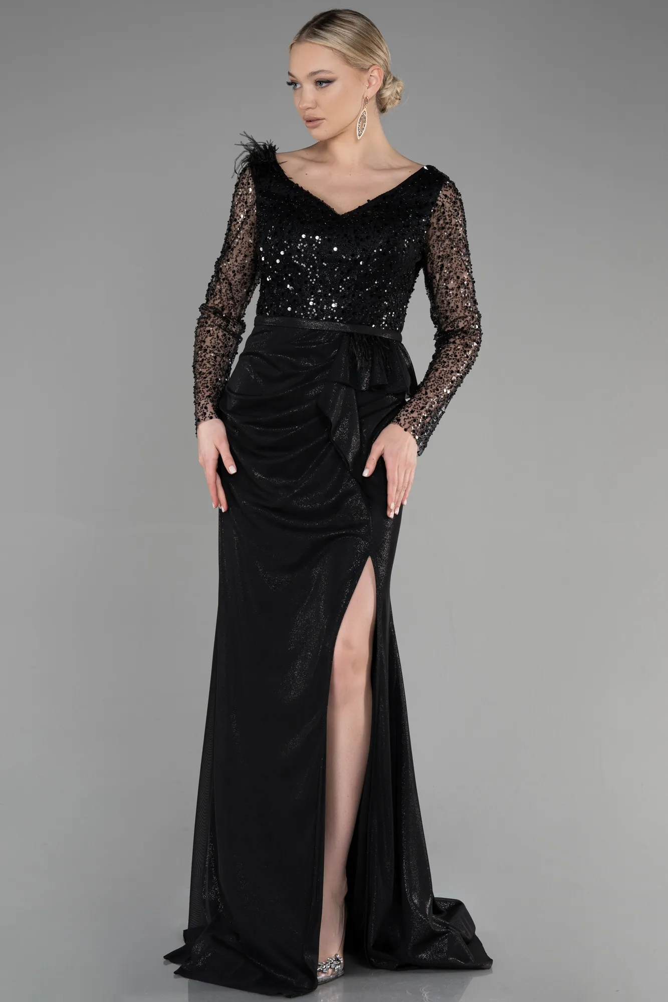 Black-Long Evening Dress ABU3283
