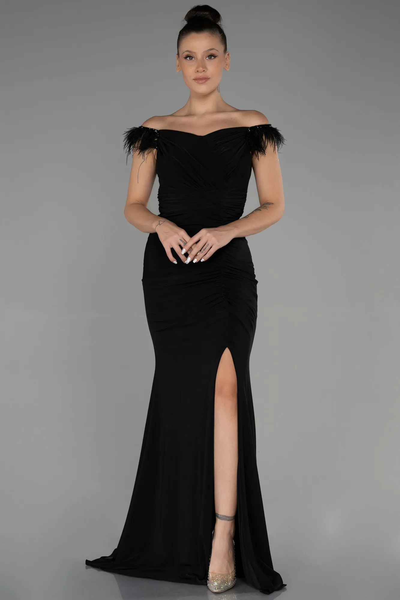 Black-Long Evening Dress ABU3308
