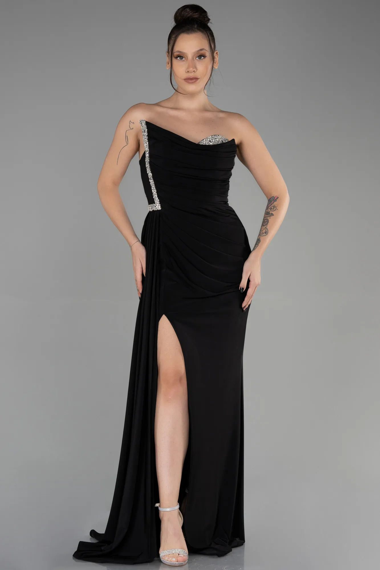 Black-Long Evening Dress ABU3342