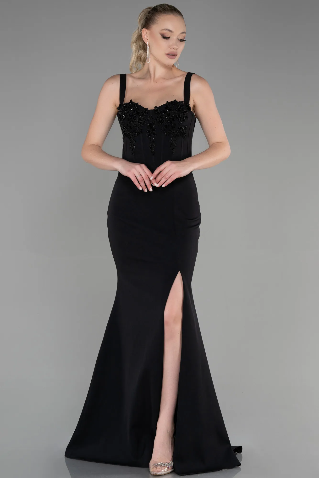 Black-Long Evening Dress ABU3345