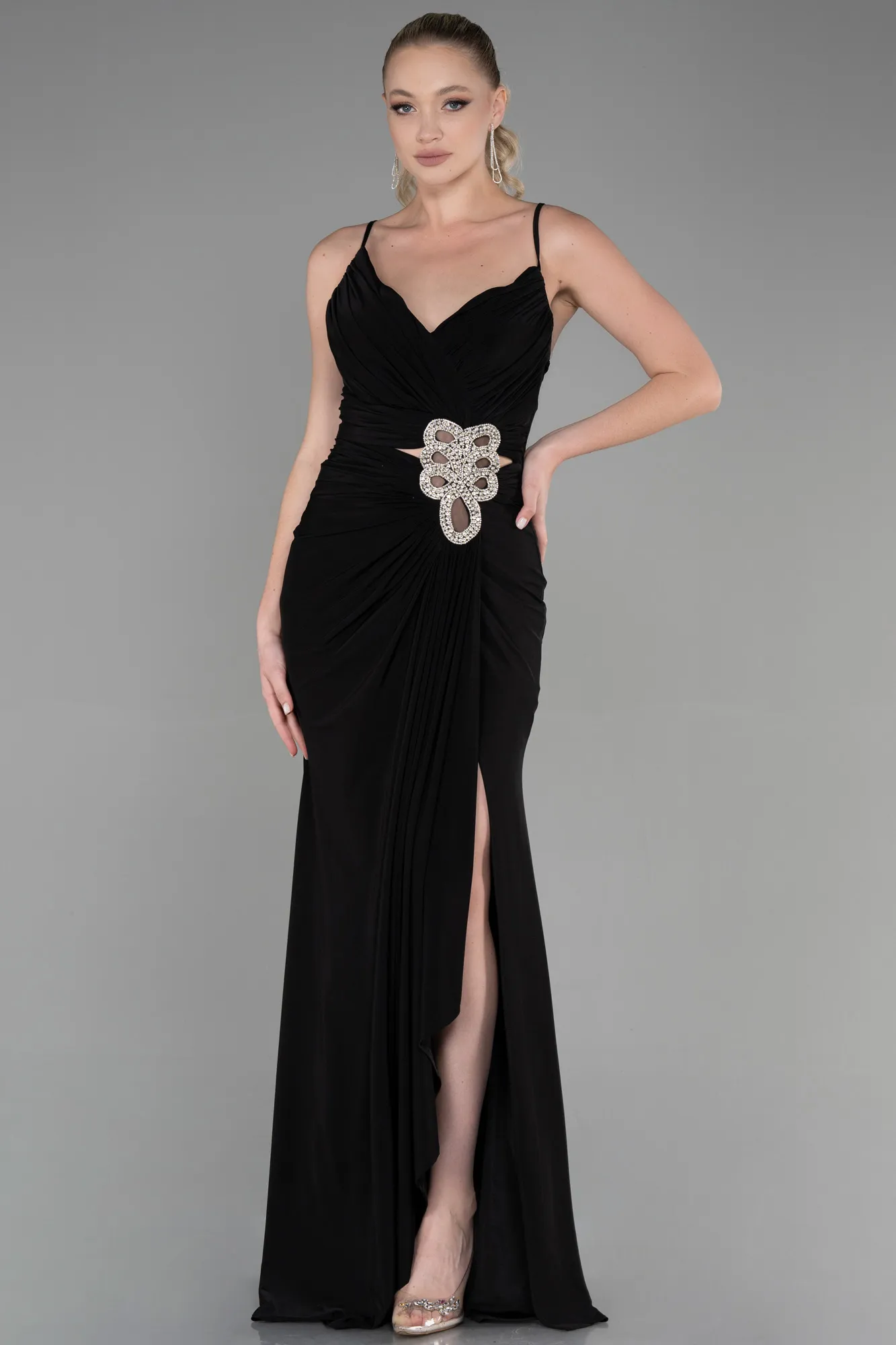 Black-Long Evening Dress ABU3363