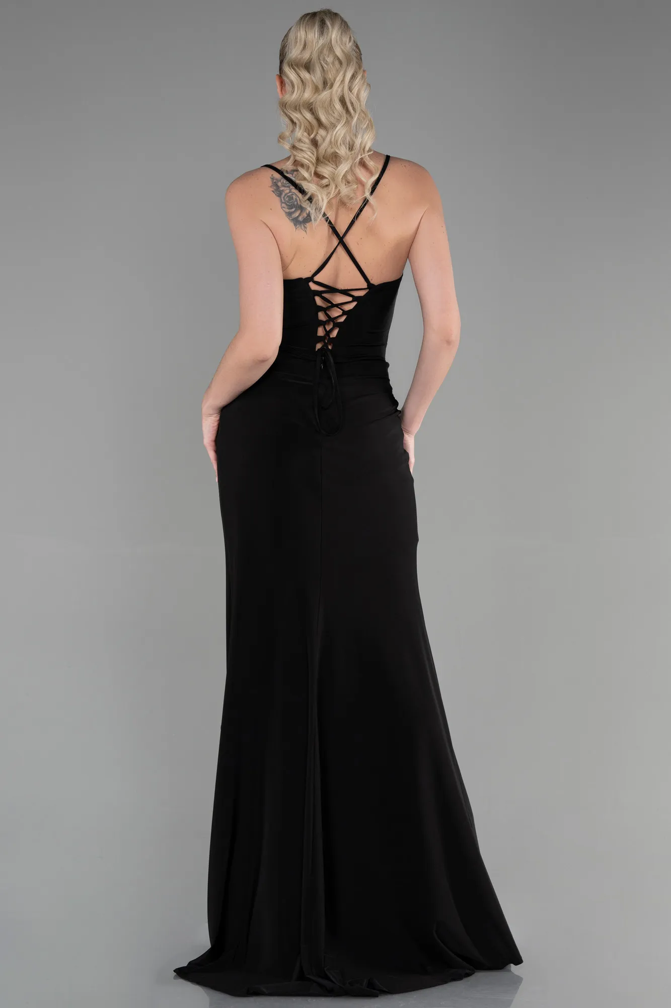 Black-Long Evening Dress ABU3363
