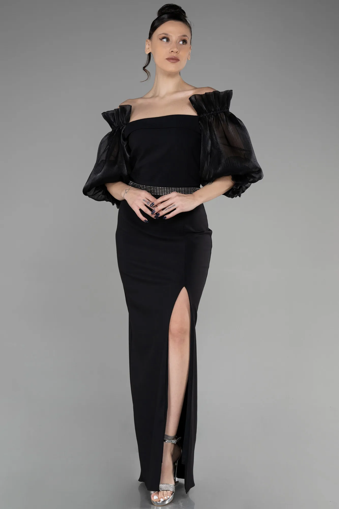 Black-Long Evening Dress ABU3508