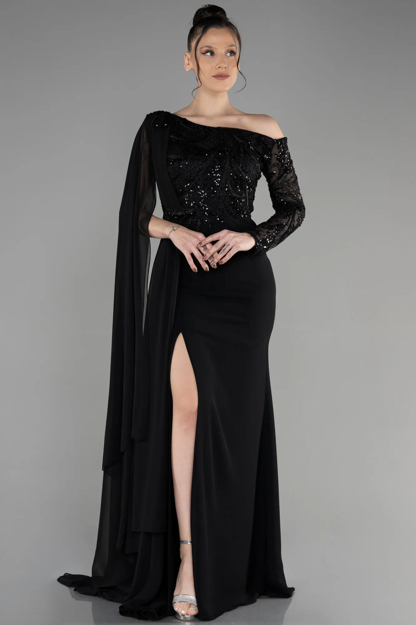 Black-Long Evening Dress ABU3511