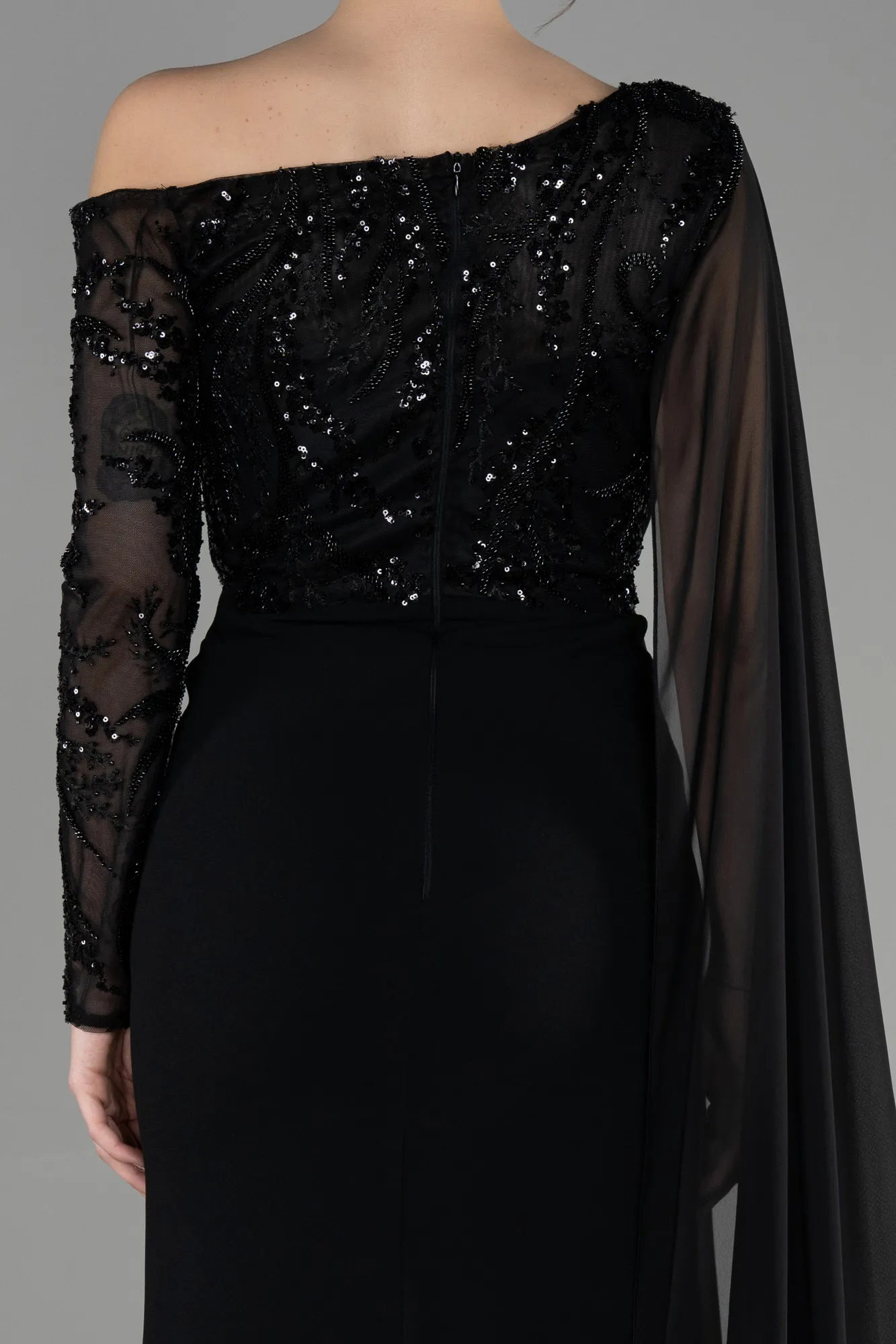 Black-Long Evening Dress ABU3511