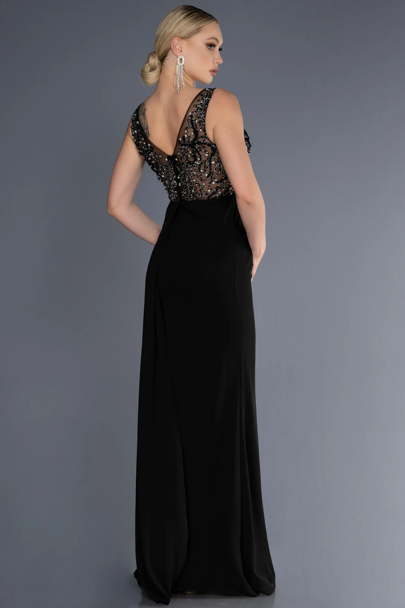 Black-Long Evening Dress ABU3668