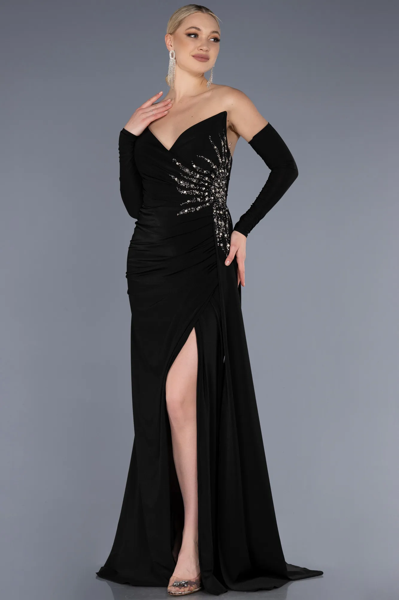 Black-Long Evening Dress ABU3679